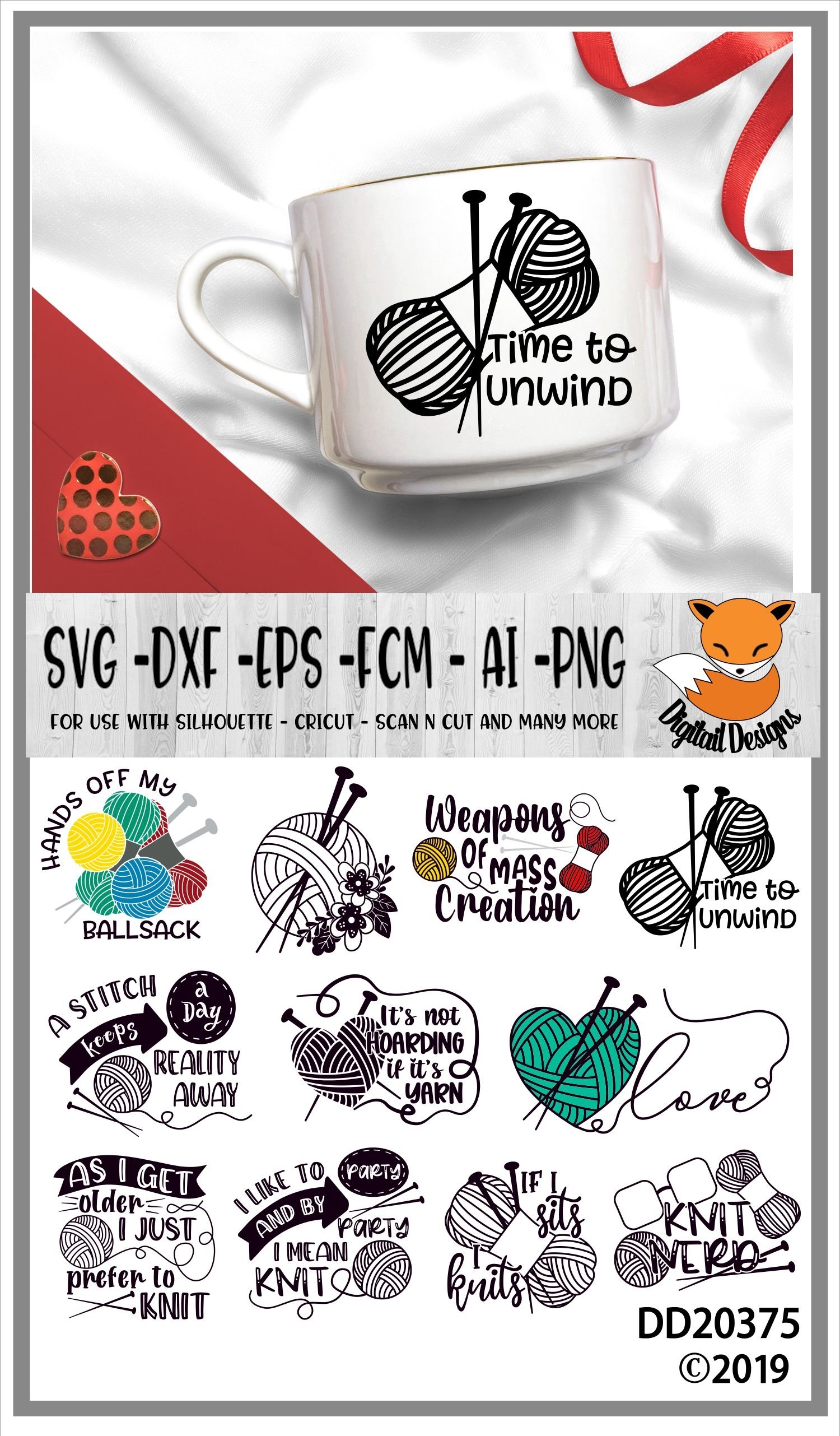 Knitting Bundle SVG view 2
