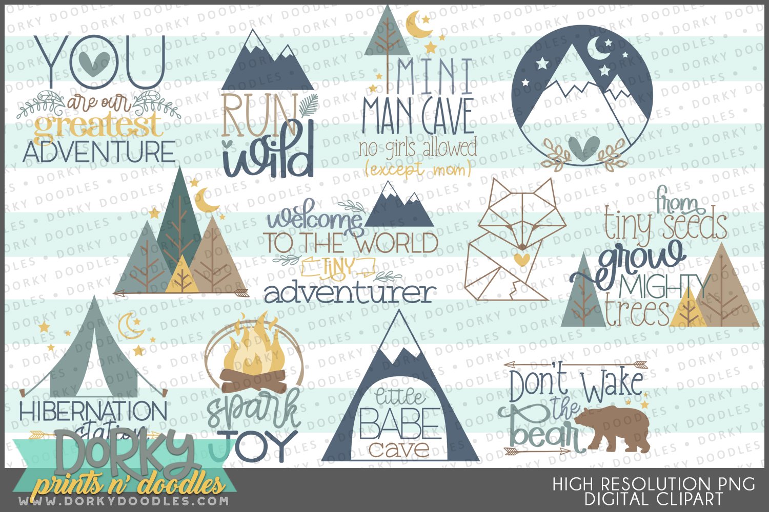 Rustic Nursery Designs for Sublimation Stickers and Decor