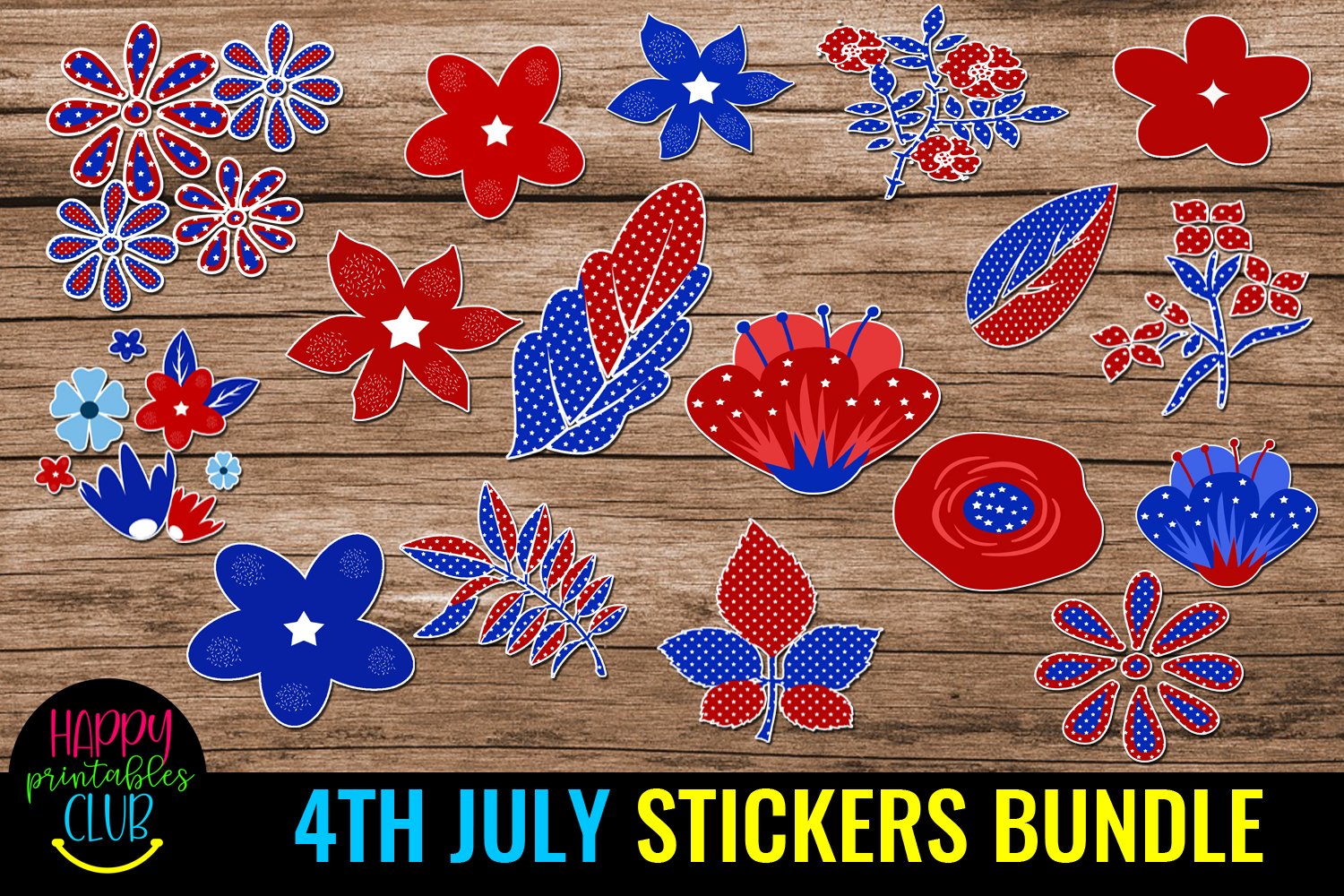 4th July Stickers Bundle I Patriotic July 4th Stickers