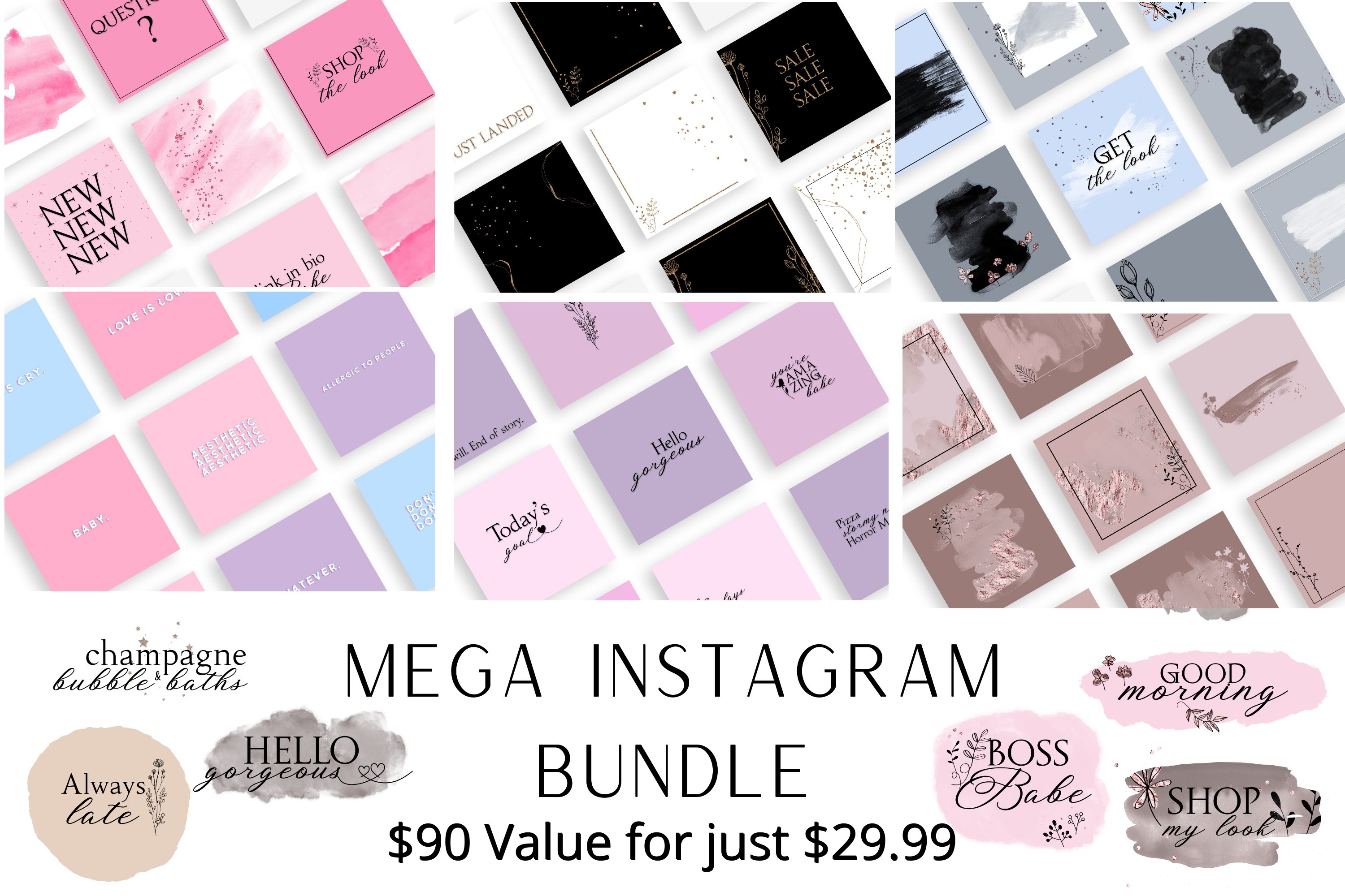 Mega Instagram Template/Story/Sticker Bundle!