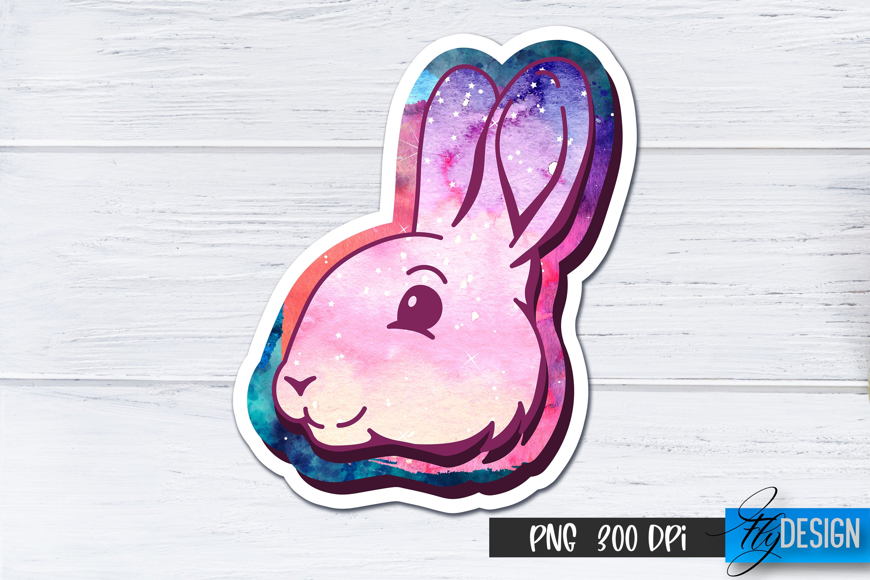 Happy Easter Stickers | Easter Bunny PNG | Easter Egg Hunt view 2