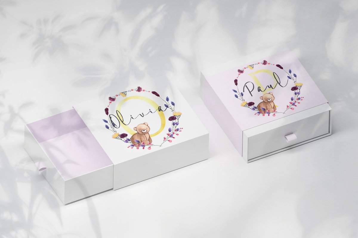 Kids Monogram Bundle. Cute Bear view 3