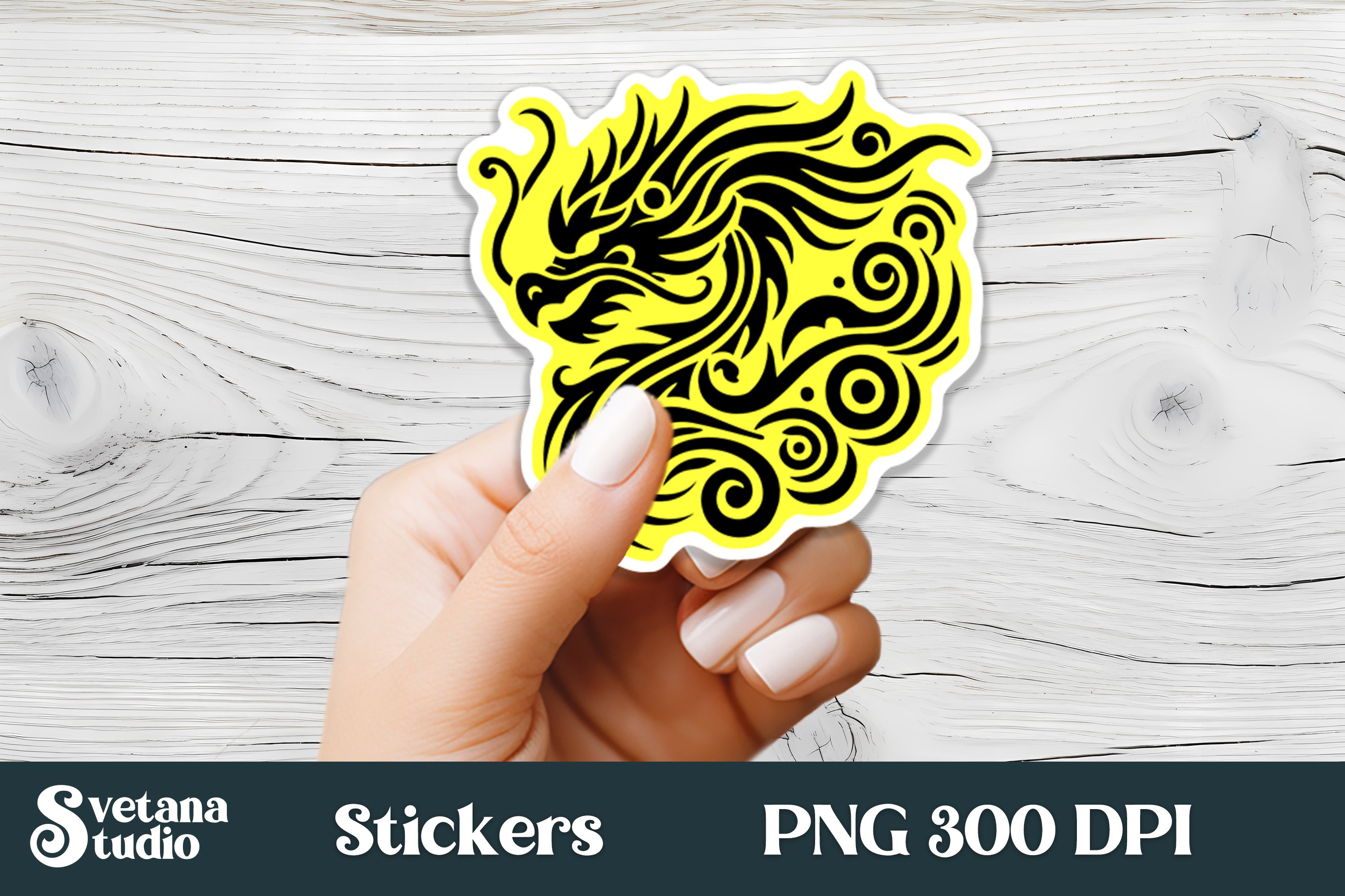 Dragon stickers PNG bundle | Animal sticker printable view 2