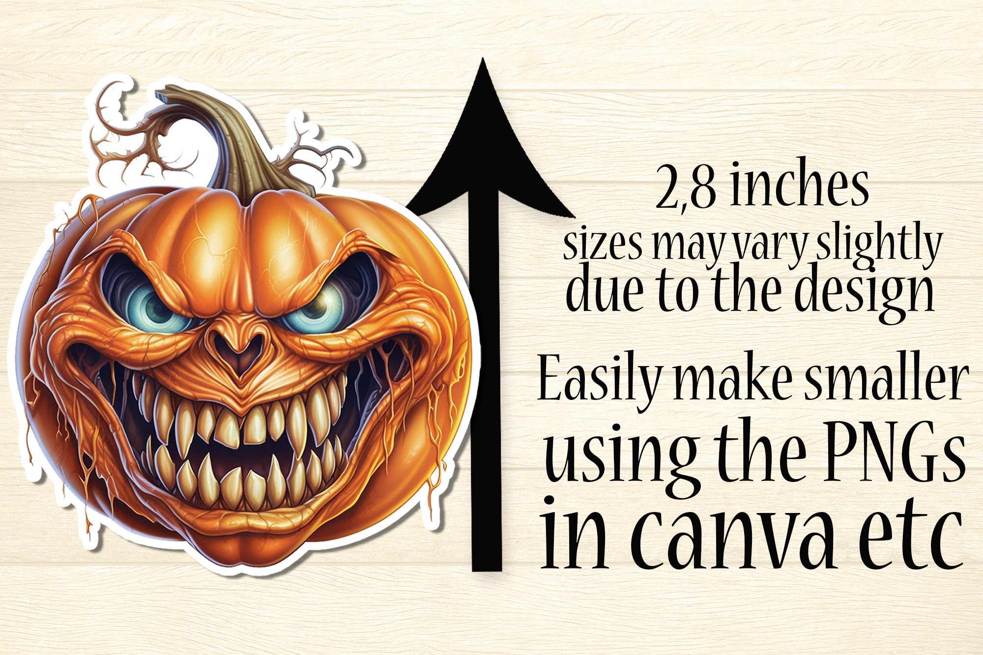 Halloween Sticker Bundle - Scary Jack O Lanterns   Pumpkins view 2