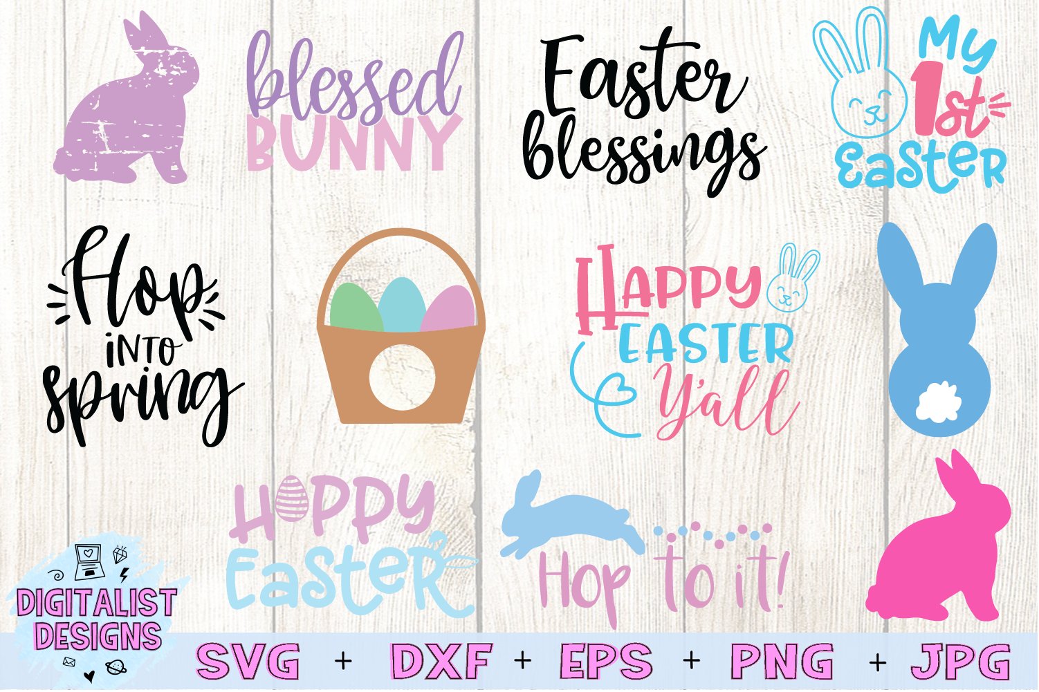 Easter Bundle SVG | Easter SVG | Easter Bunny view 3