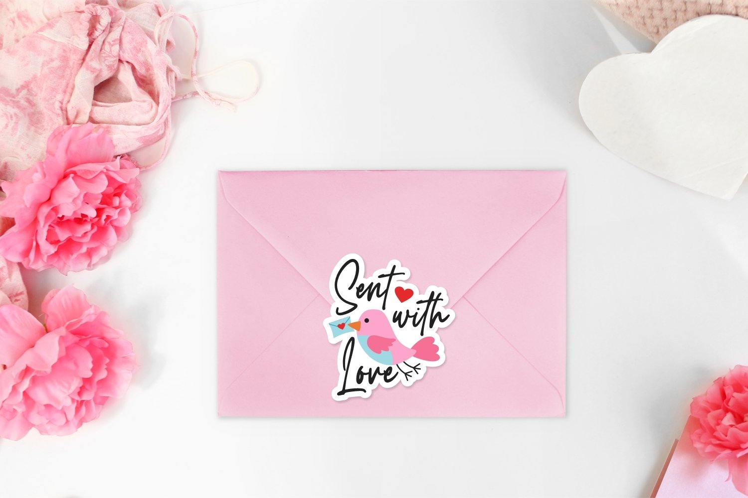 Valentine Packaging stickers | love small business bundle view 2