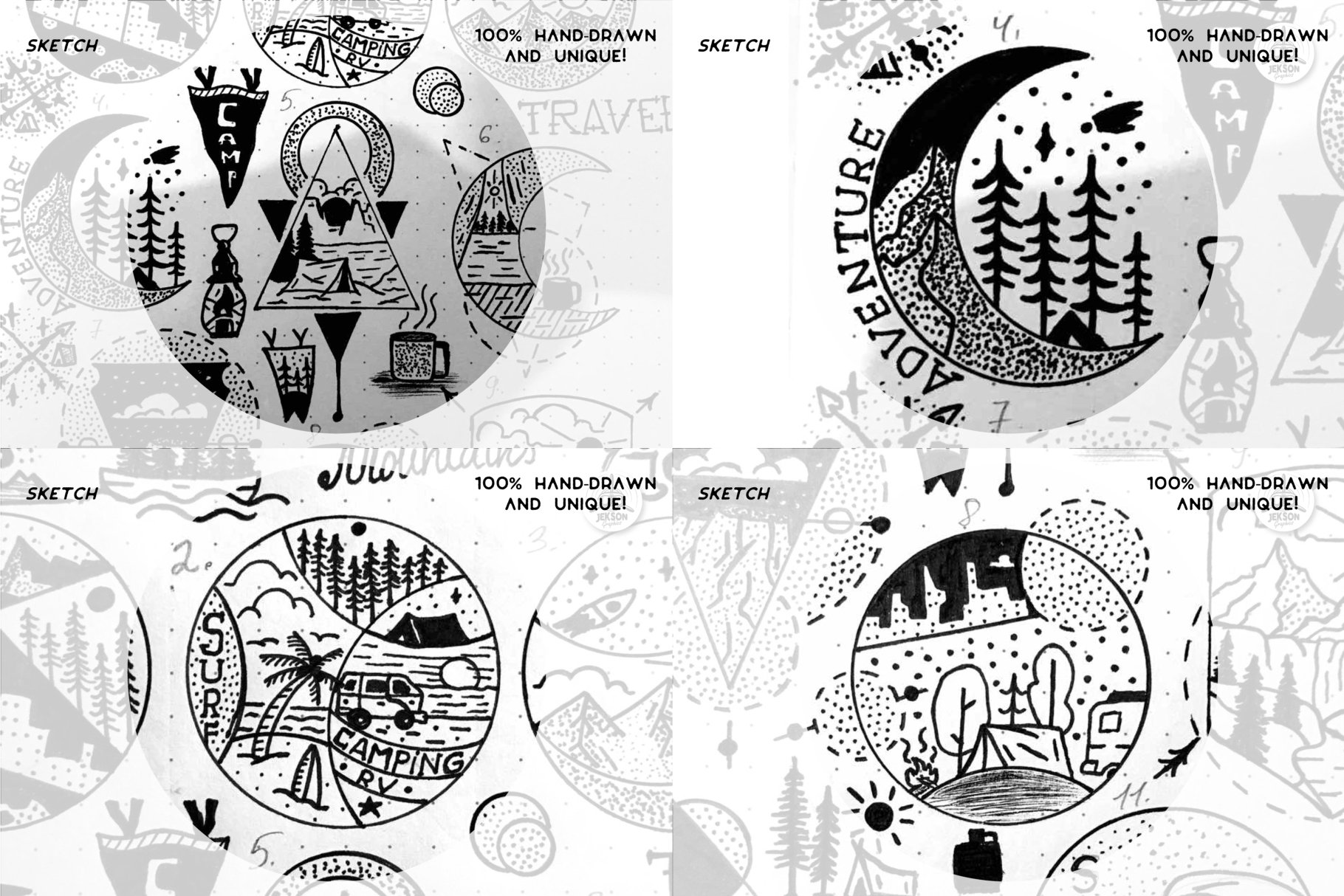 Camping SVG Bundle Printable Camping Quotes Adventure Signs view 2