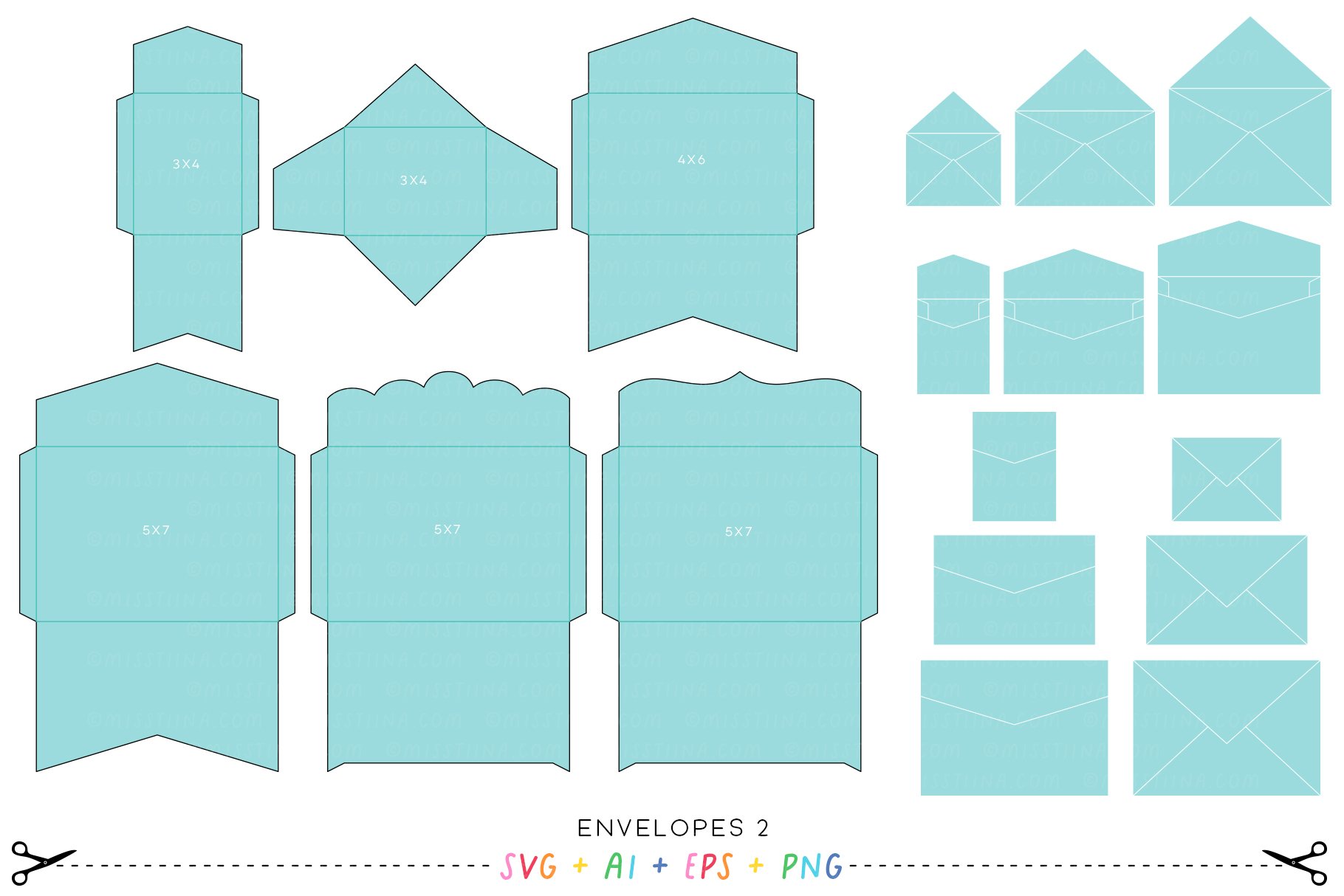 Envelopes Bundle - SVG Cutting Files view 3