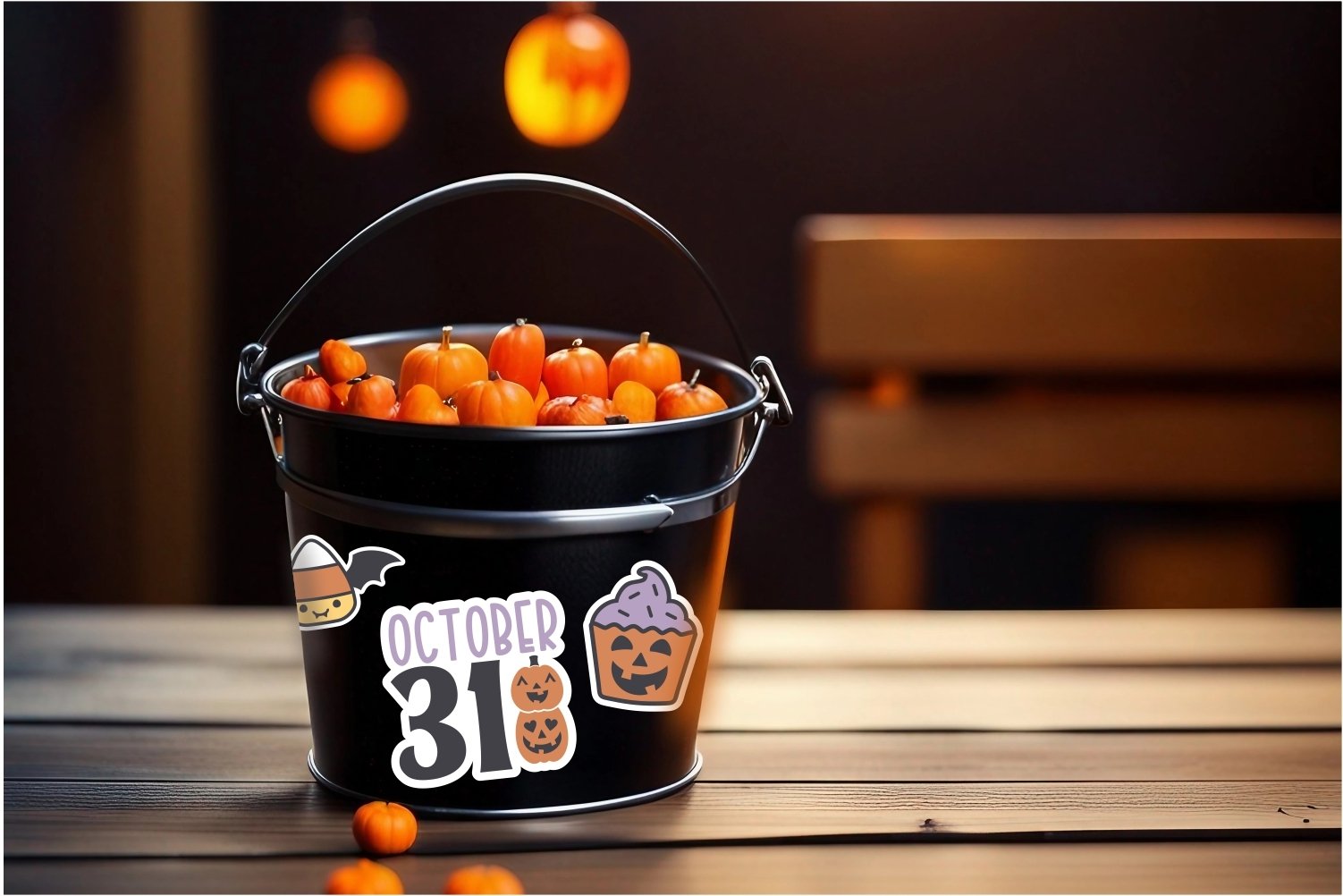 Cute Halloween sticker Bundle | Sweet Halloween stickers view 3