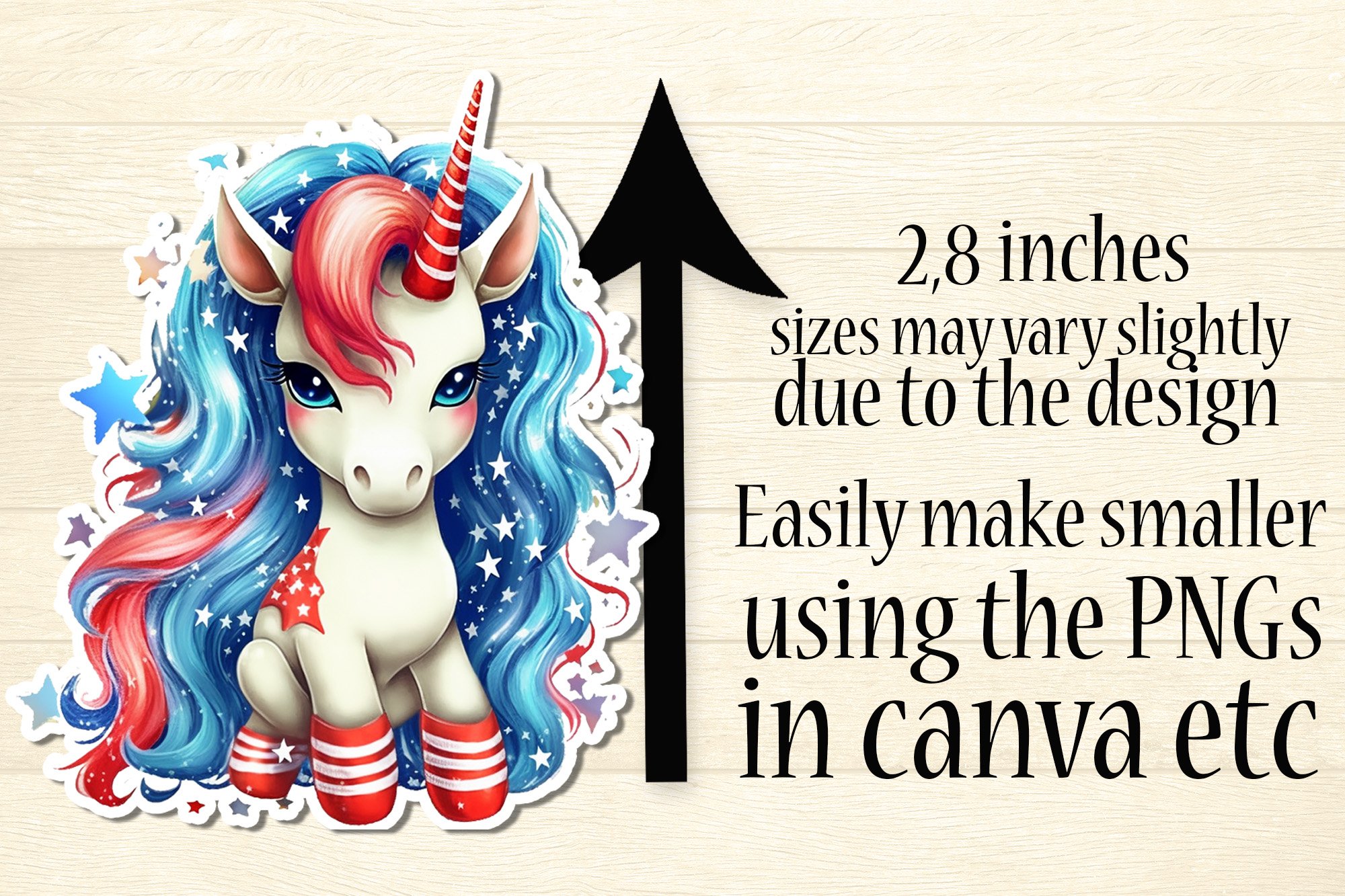 Unicorn Stickers for a Magical 4th of July Celebration view 2