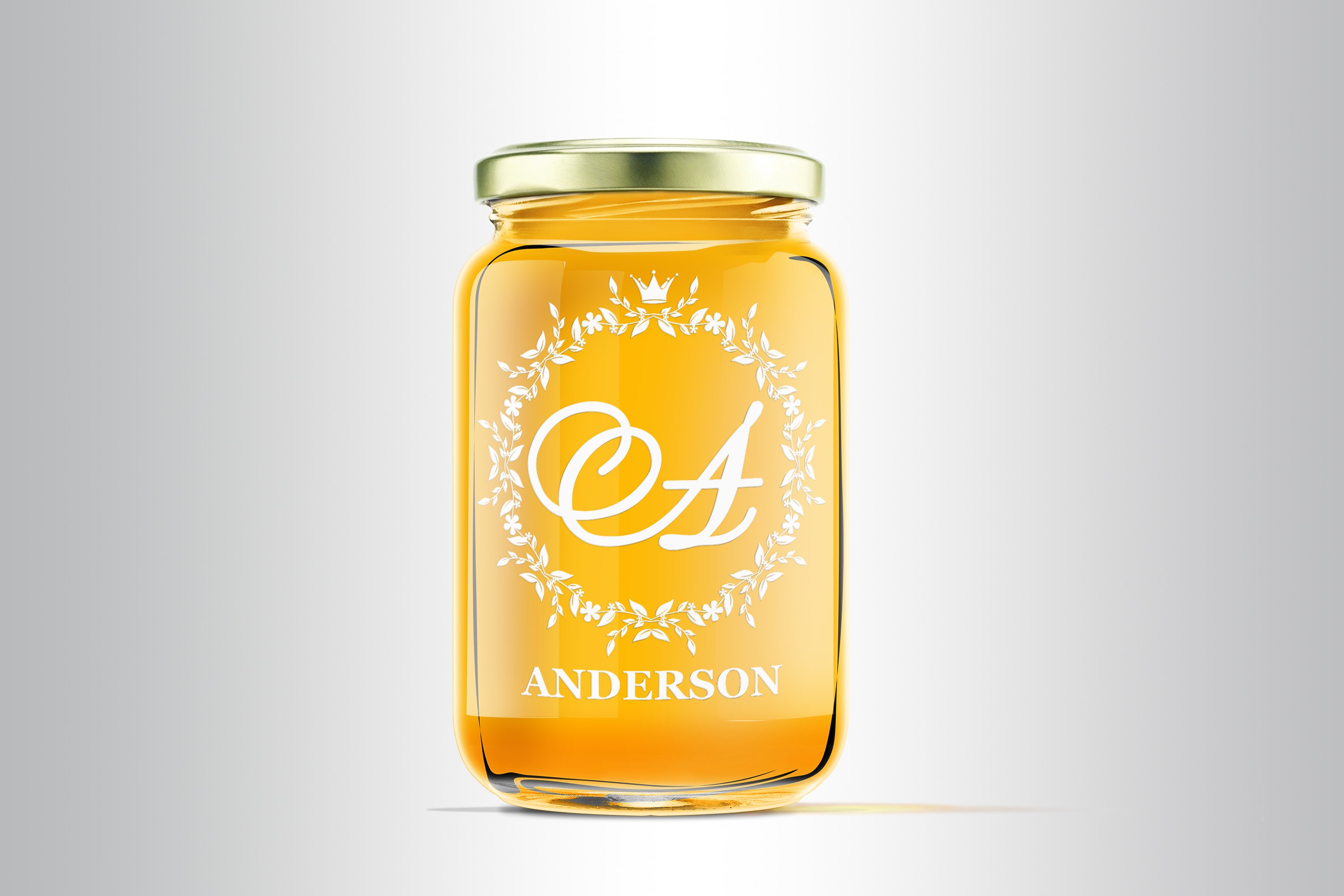 26 Monogram svg Wedding font svg Wreath svg view 3