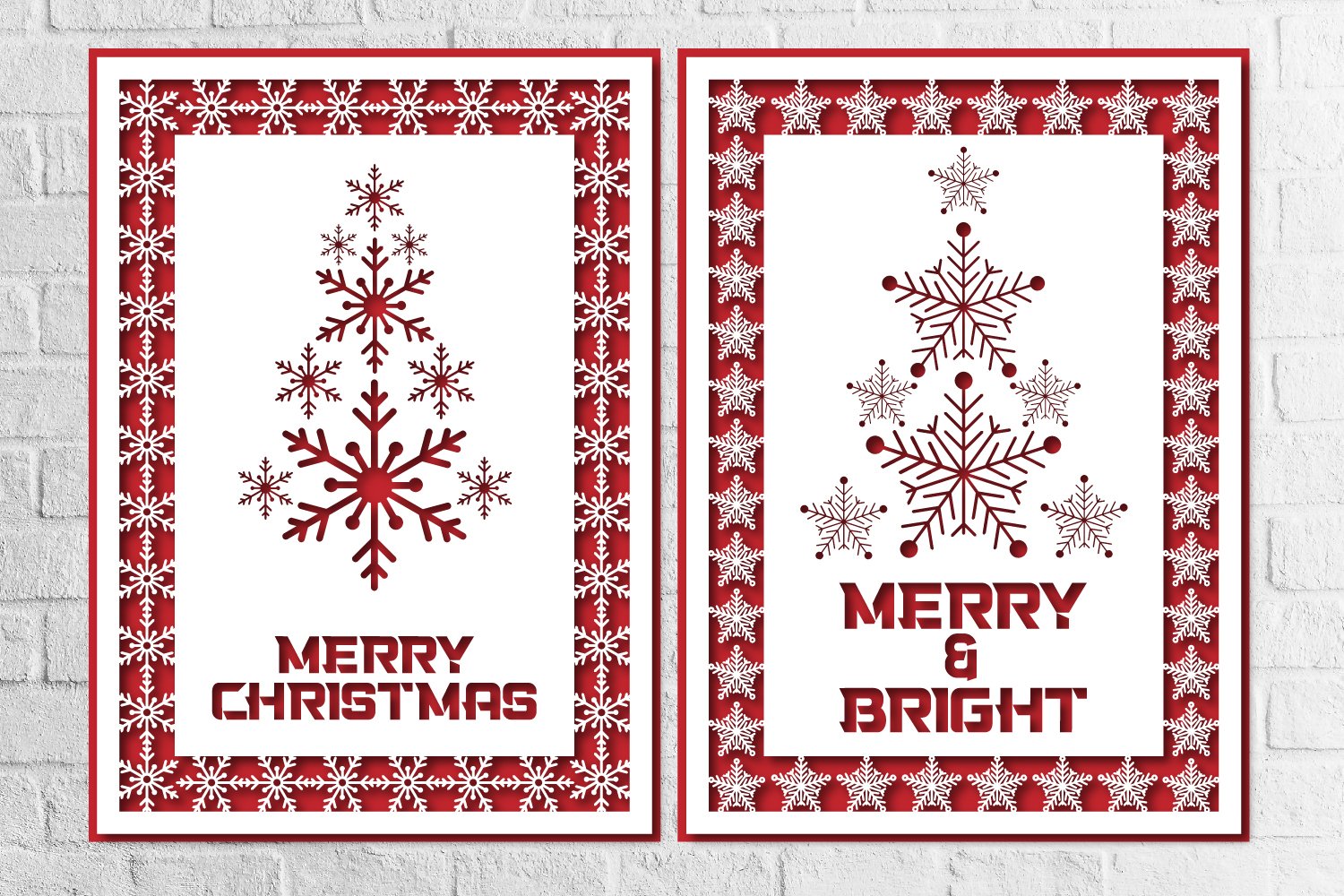 Christmas Greeting Card Bundle svg eps ai png pdf view 2