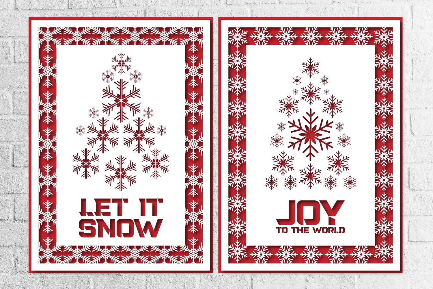 Christmas Greeting Card Bundle svg eps ai png pdf view 3