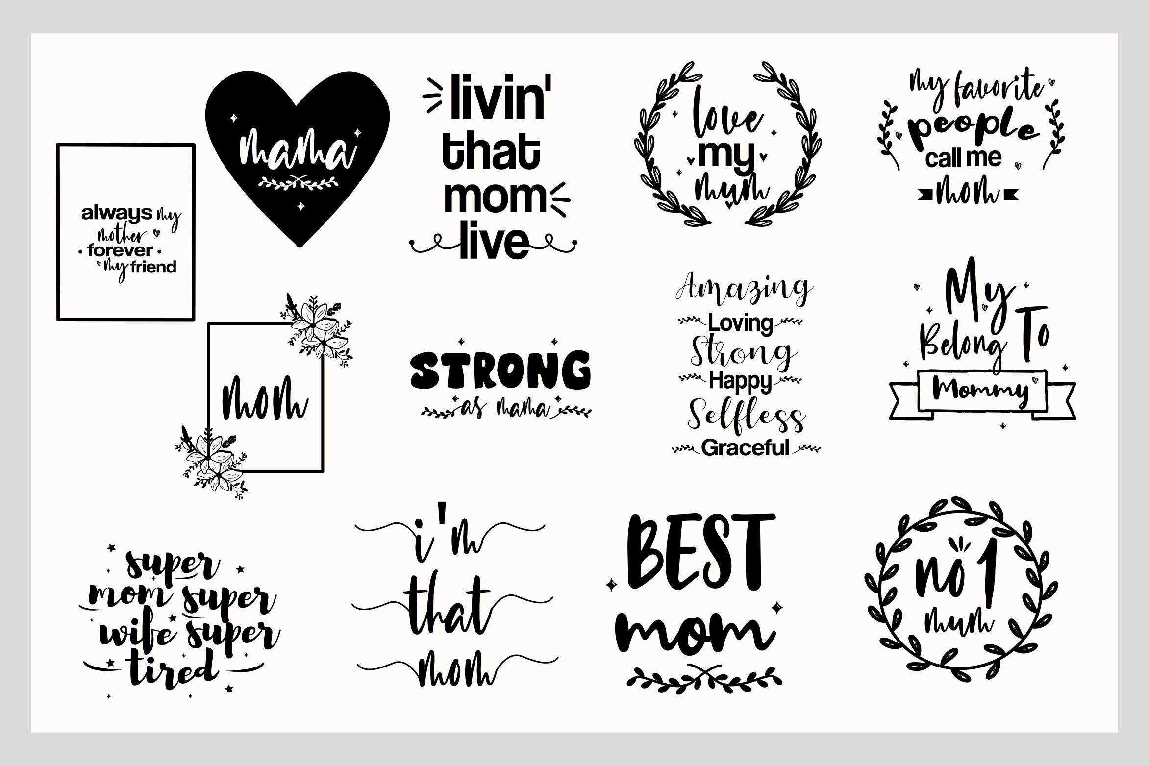 Mothers day SVG Bundle view 2