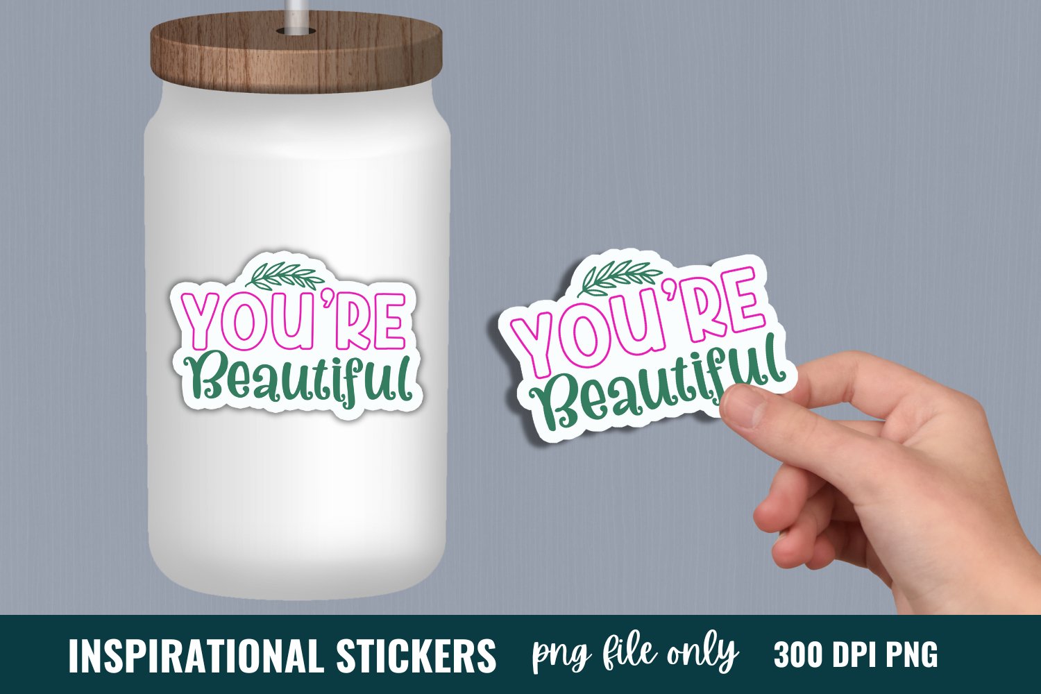 Inspirational Quotes Sticker Bundle, Mental Health Sticker view 2