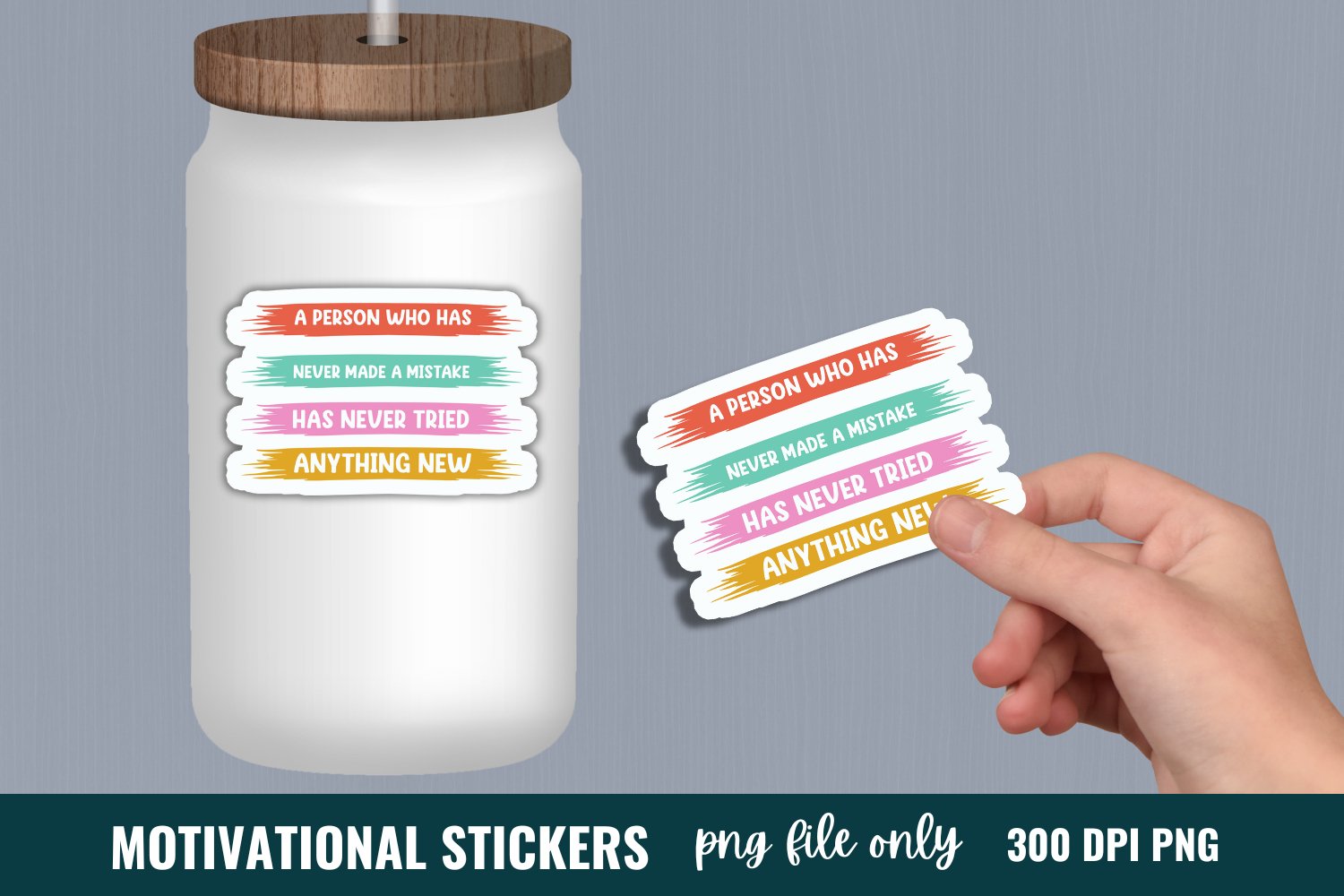 Motivational Quotes Stickers Bundle, Mental Health Sticker view 2