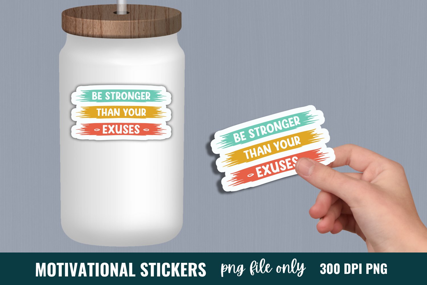 Motivational Quotes Stickers Bundle, Mental Health Sticker view 3
