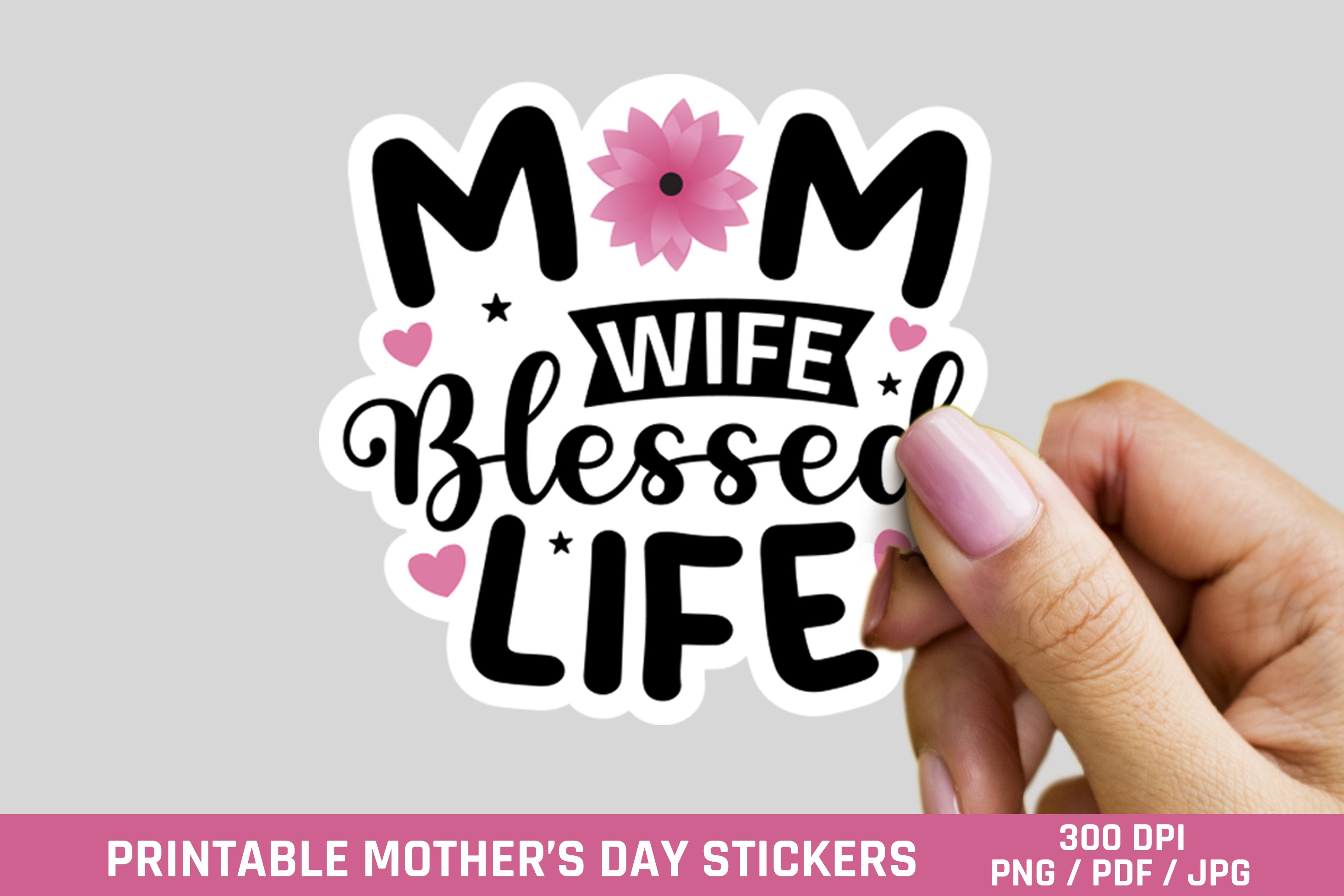 Mothers day stickers bundle, stickers, mom stickers view 3