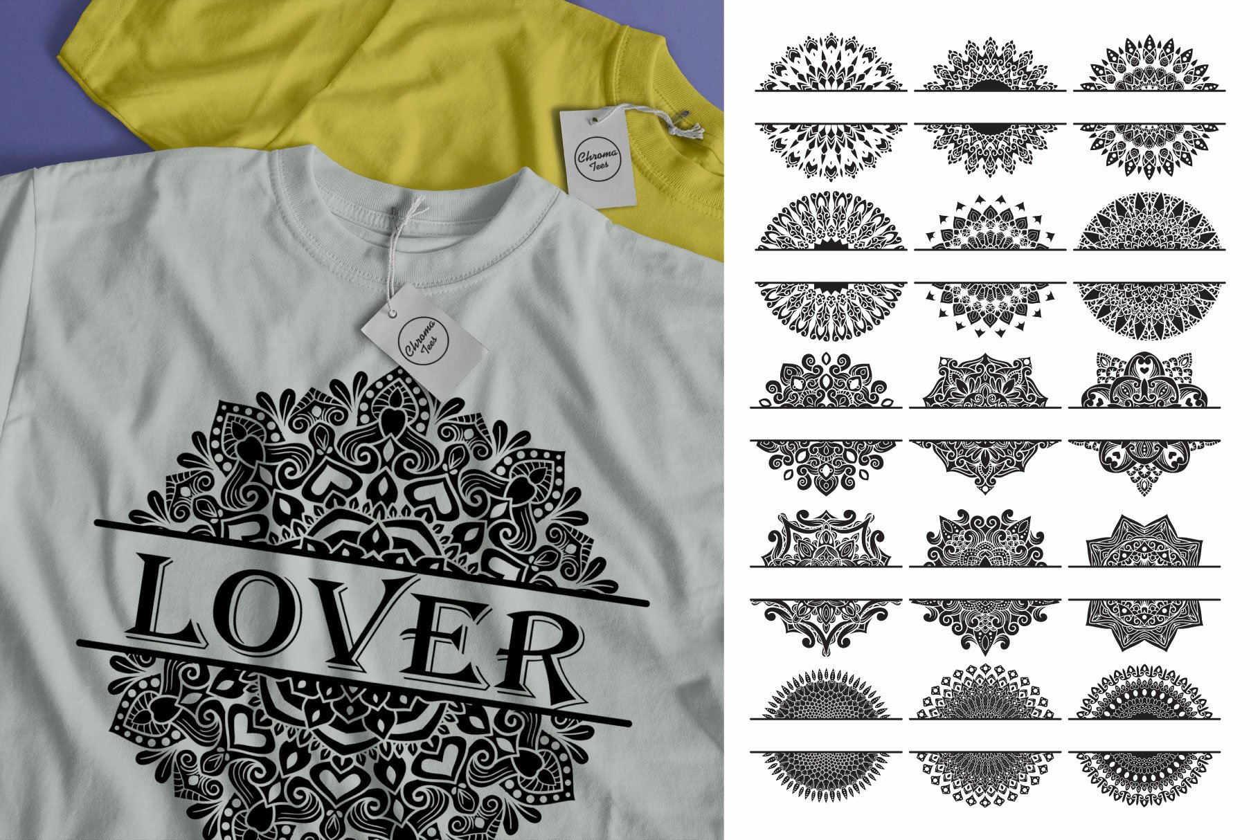 Split Mandalas SVG crafting view 3