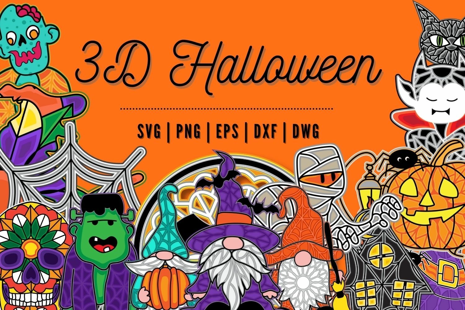 The Biggest Halloween Bundle | SVG | Tumbler | Mug | Sticker view 2