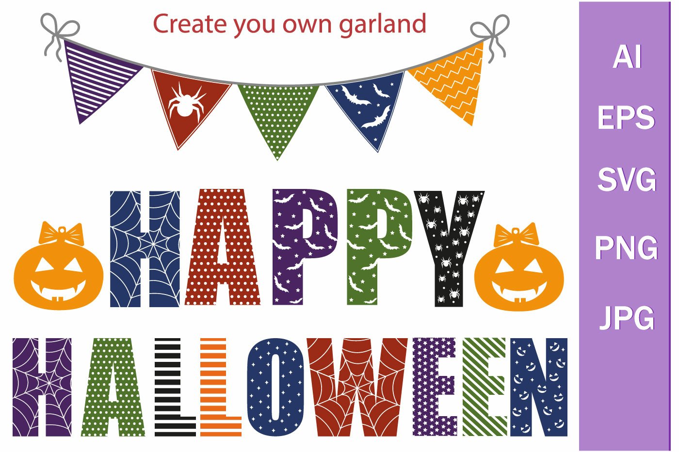 Festive bundle Halloween svg, stickers, clipart, papercut view 2