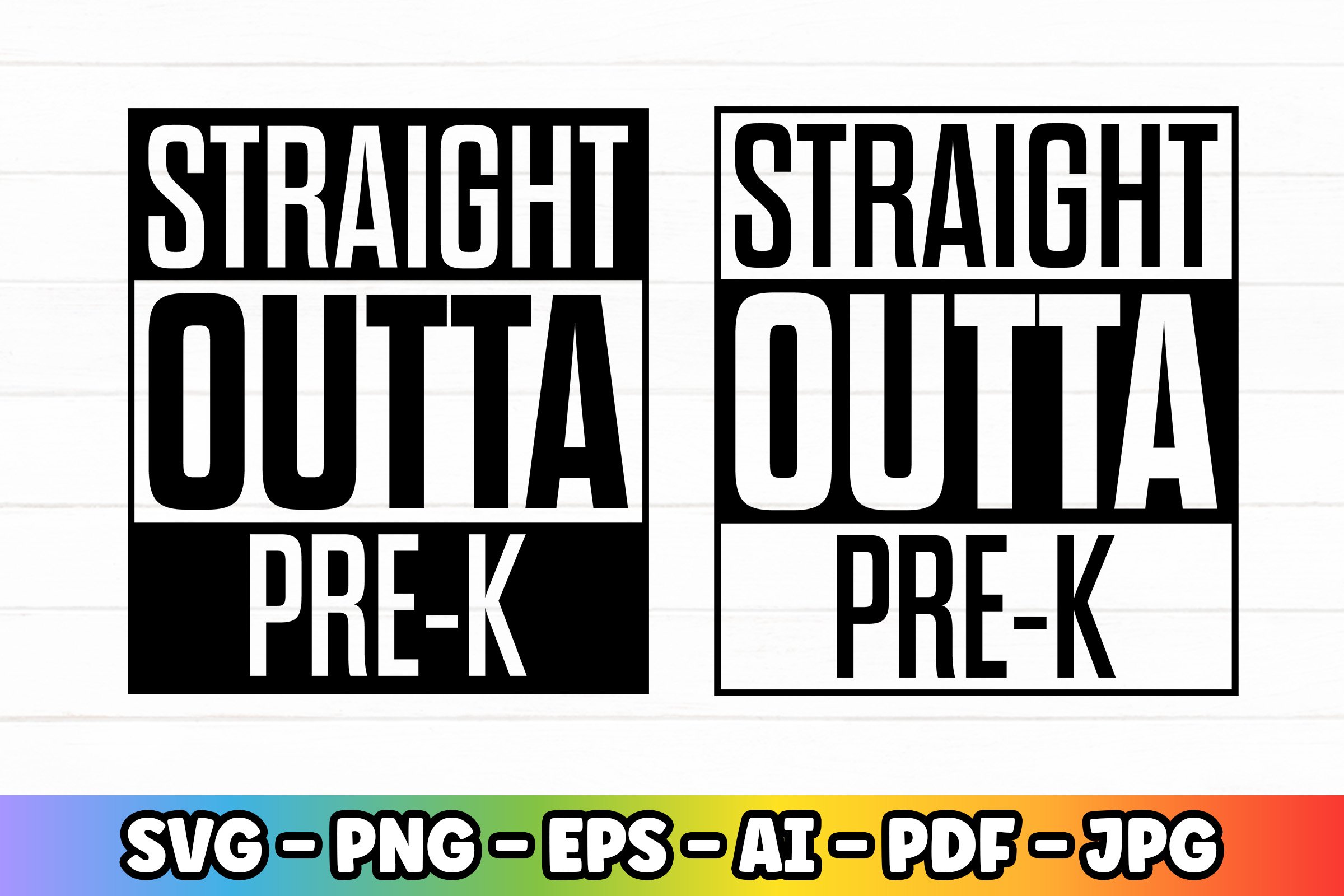 Straight Outta SVG Files| Pre-k Preschool Kindergarten | SVG view 2