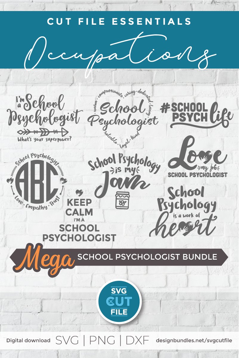 School Psychologist svg bundle, School Counselor svg bundle view 2