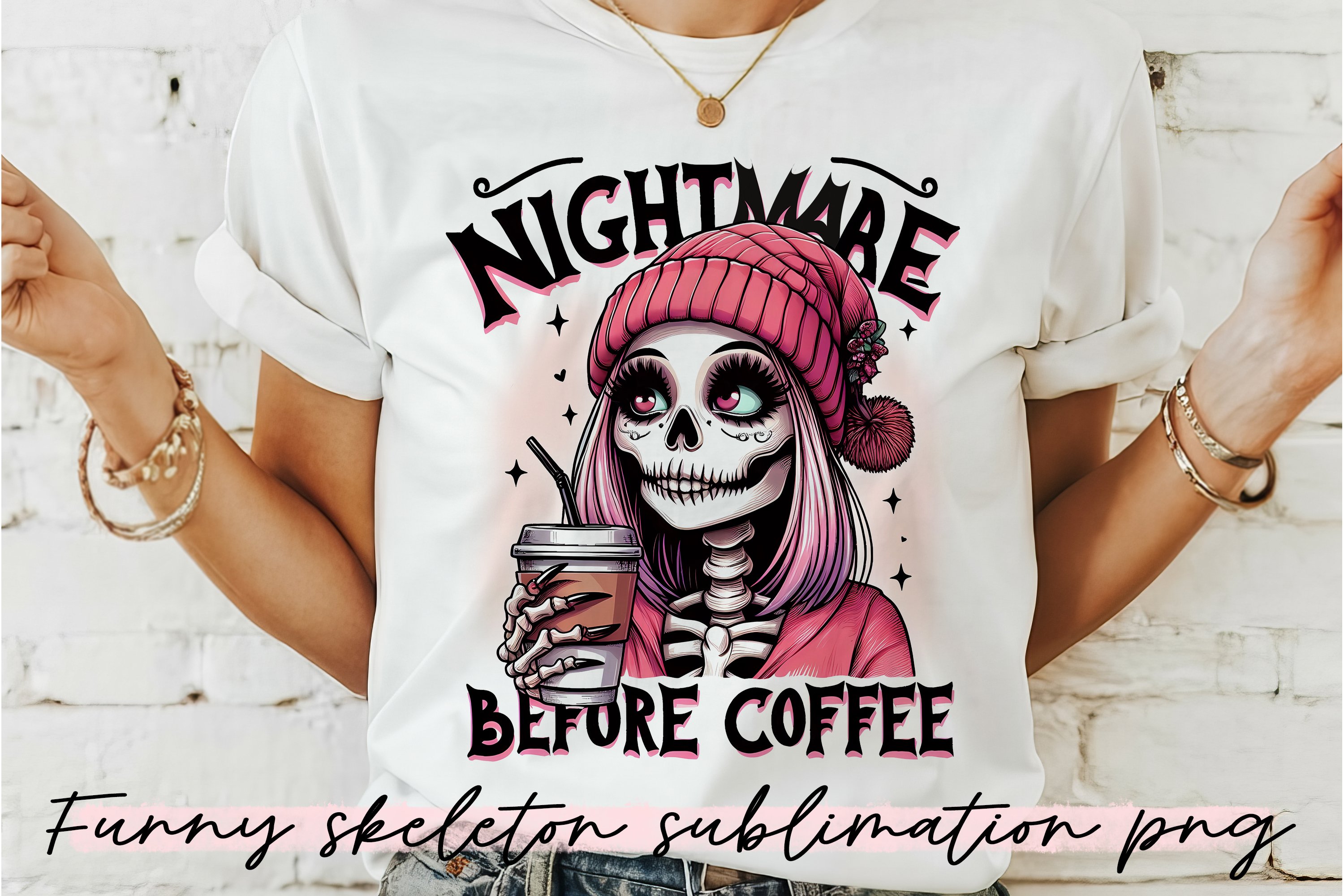 Funny Skeleton sayings Sublimation BUNDLE PNG. view 2