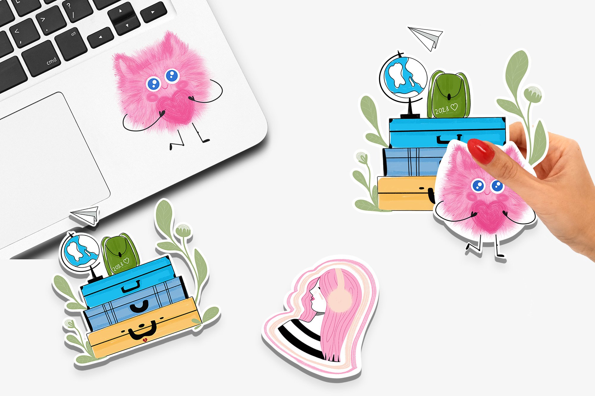 Printable Stickers Png. Heart, Journey, Girl, Love view 3