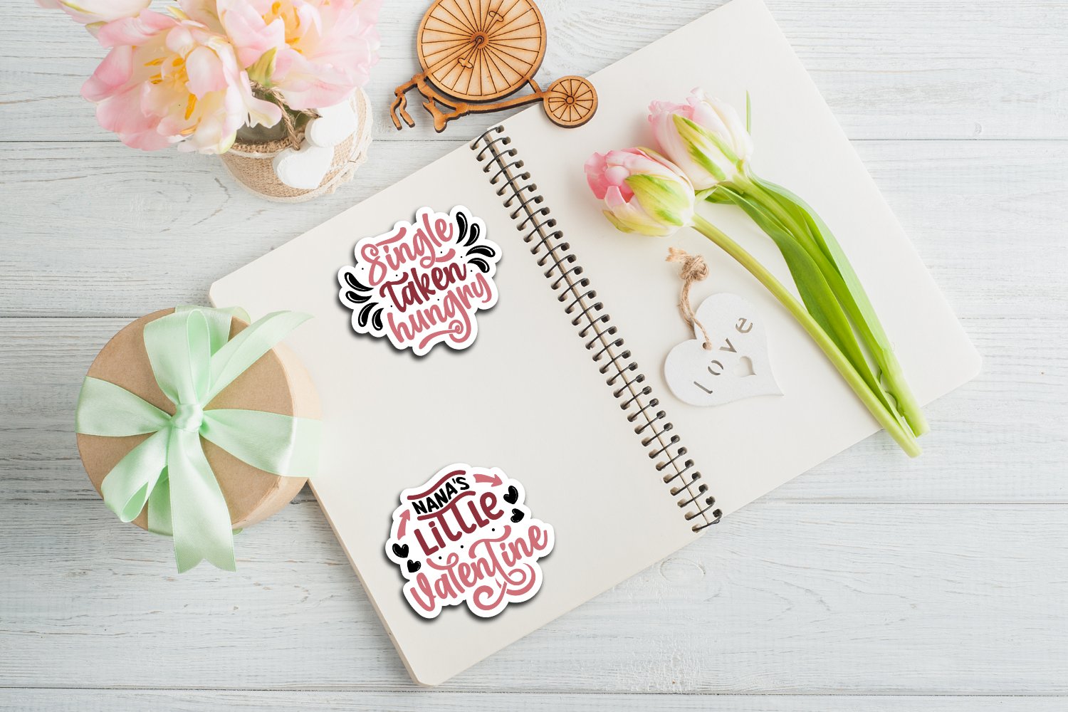 Valentines Day Sticker Bundle, Valentines day PNG view 3