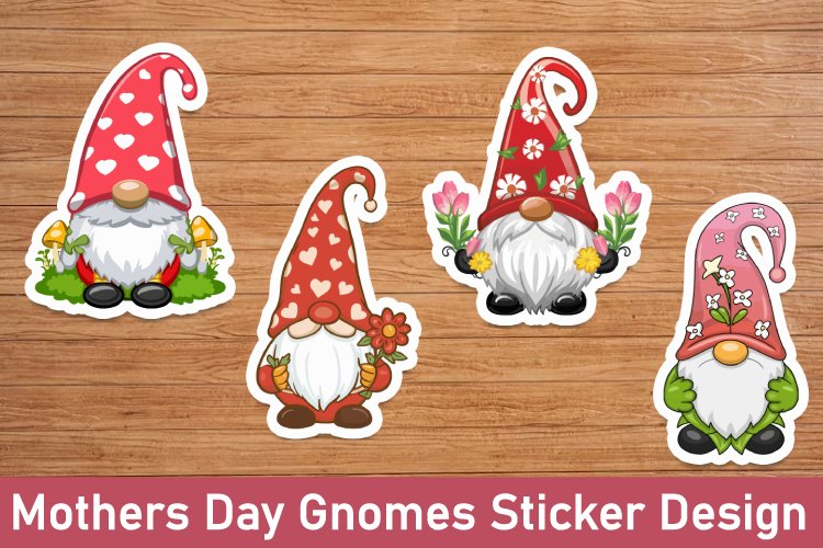Mothers Day Gnomes Sticker Bundle view 2