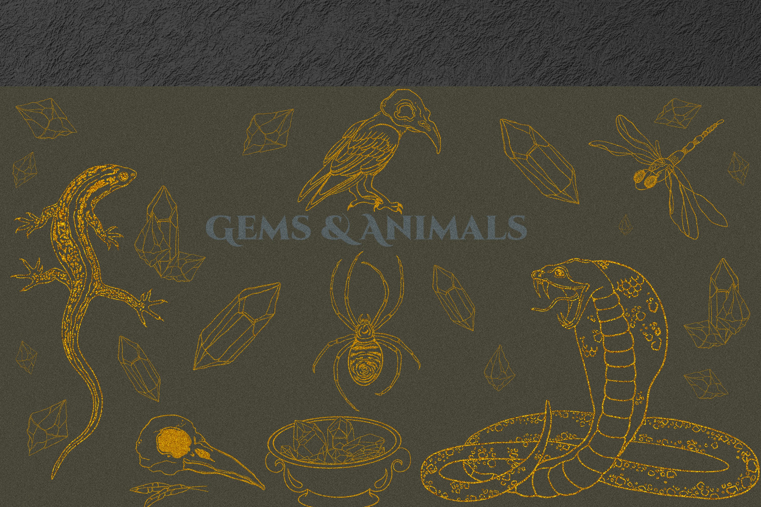 Magic, Occult, Witchcraft, Spiritual golden svg clip art. view 3