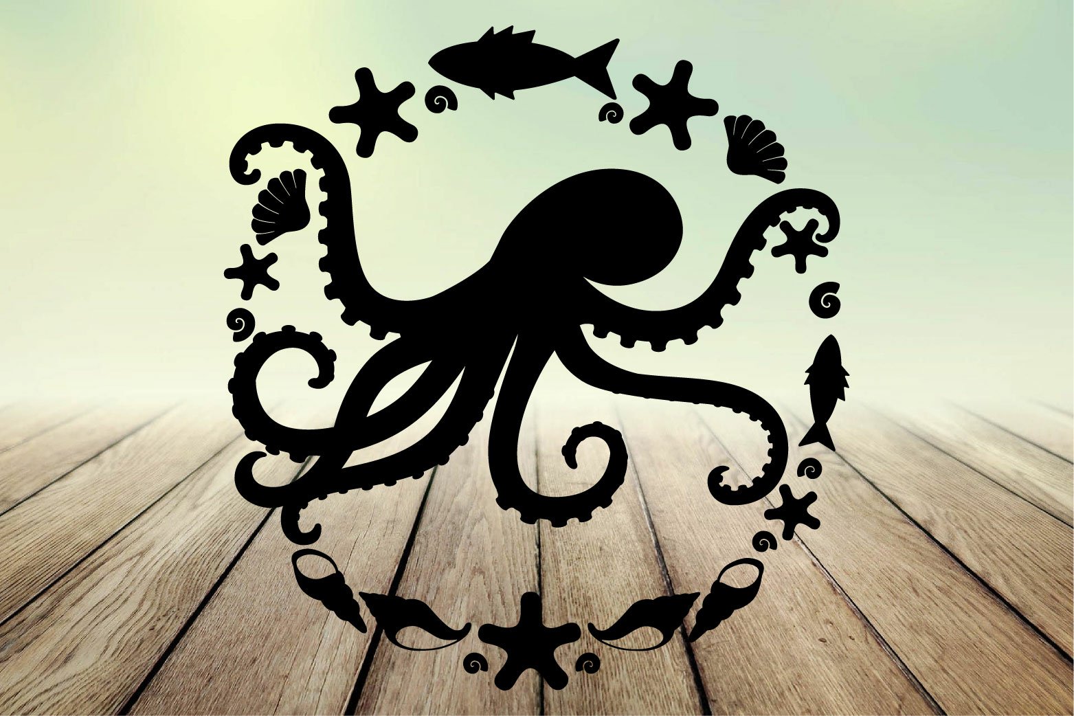 Sea Animal Silhouettes for Crafters and Designers view 3