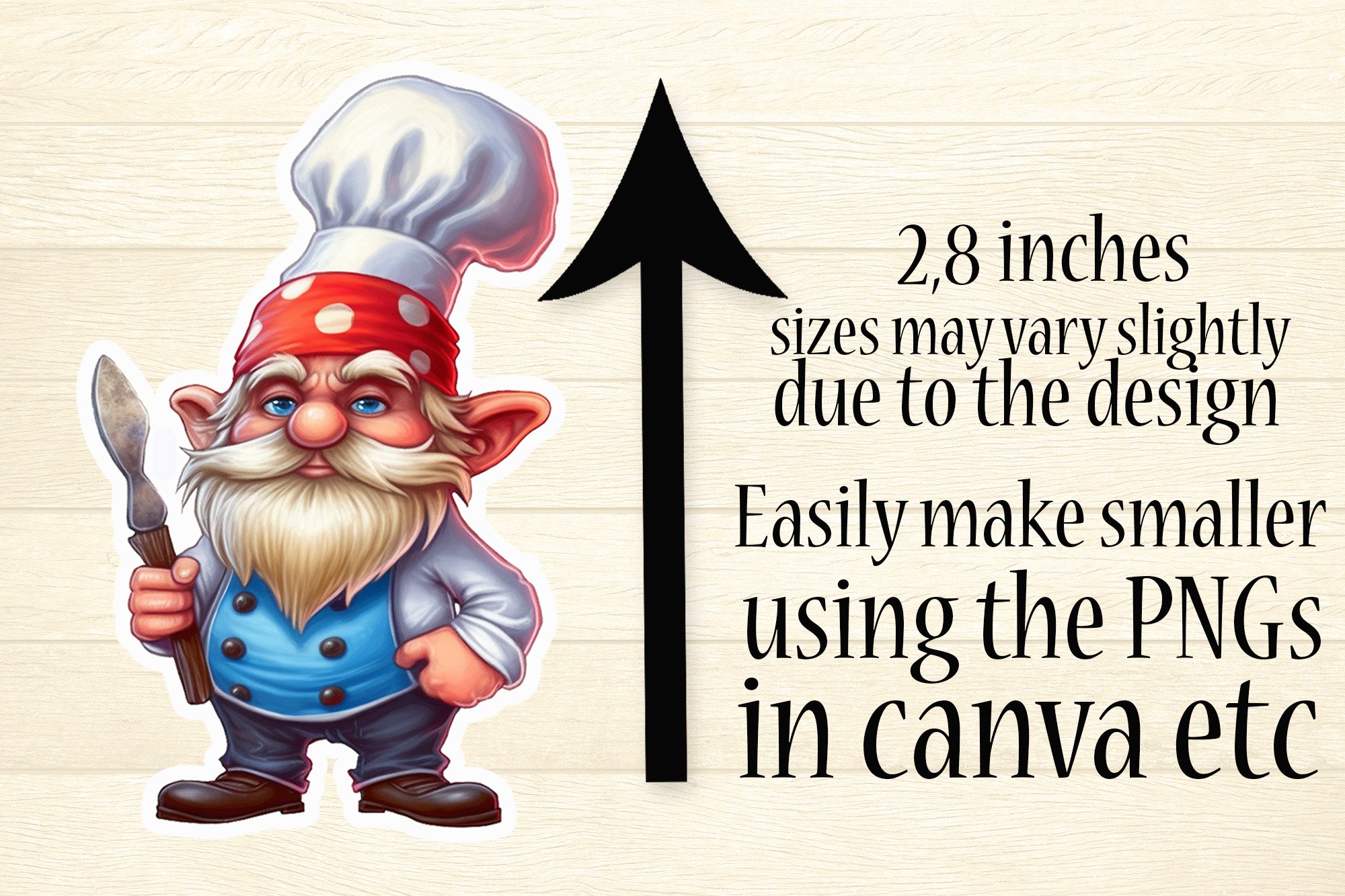 Cute Chef Gnomes - Cool Cooking and Food Stickers view 2
