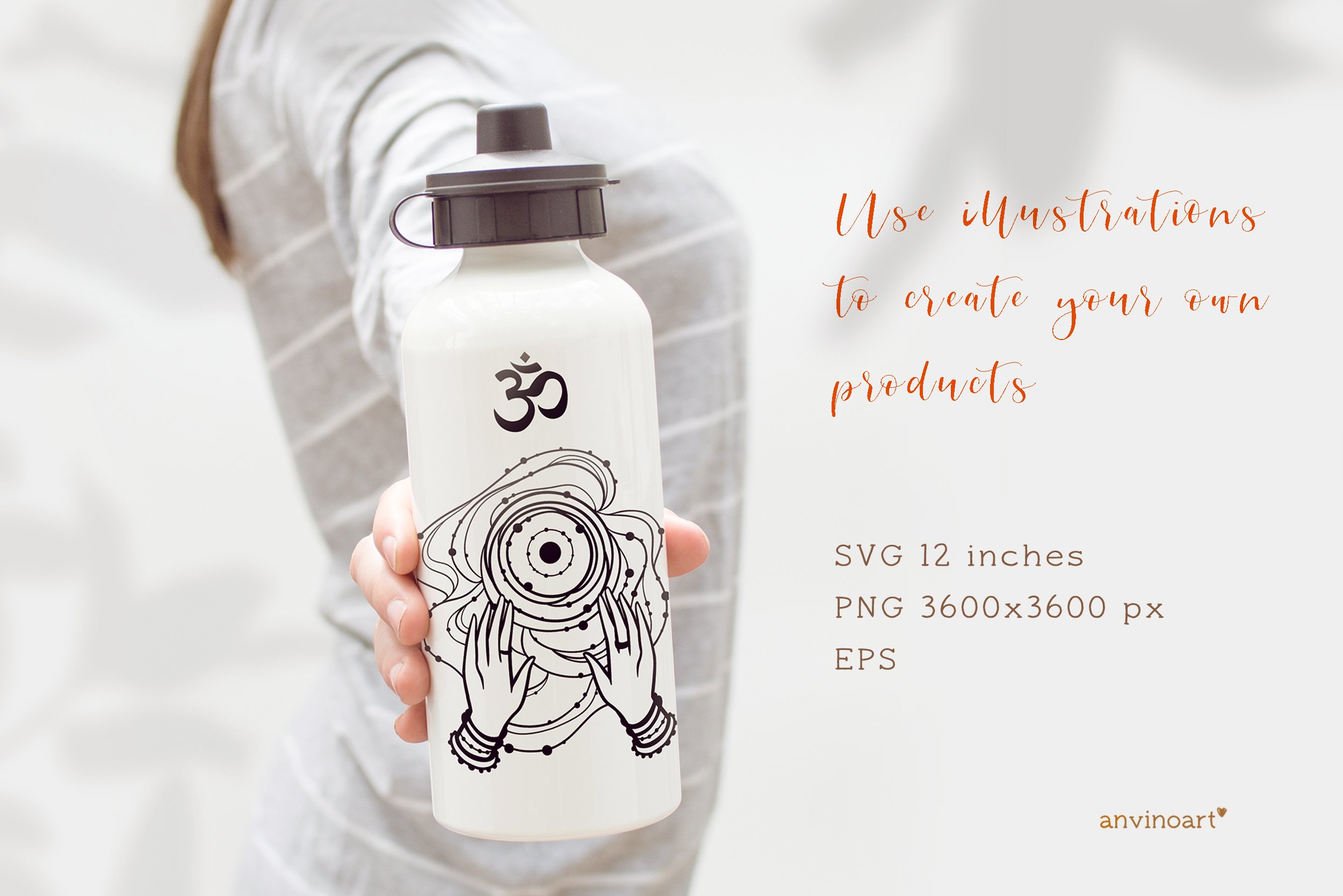 30 Esoteric Yoga elements SVG Vector PNG Zen Om Yoga view 3