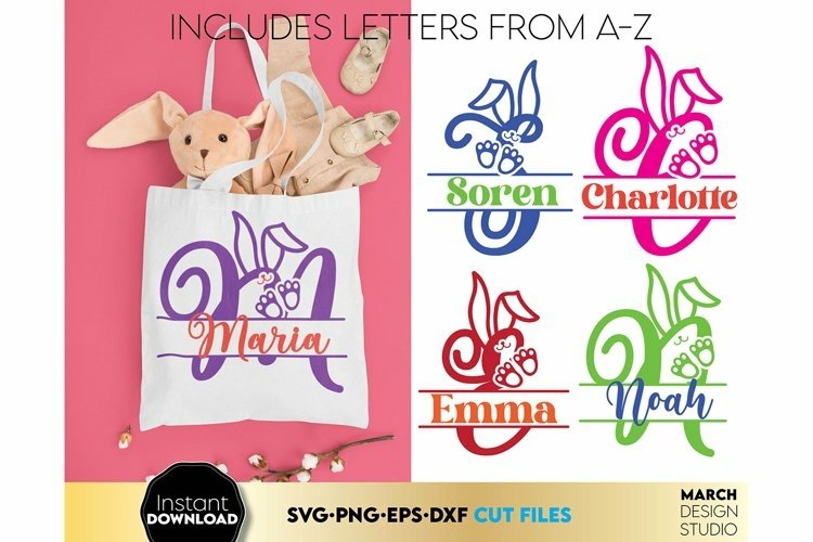 Easter Bunny Monogram | Kids Monogram | Easter Letters