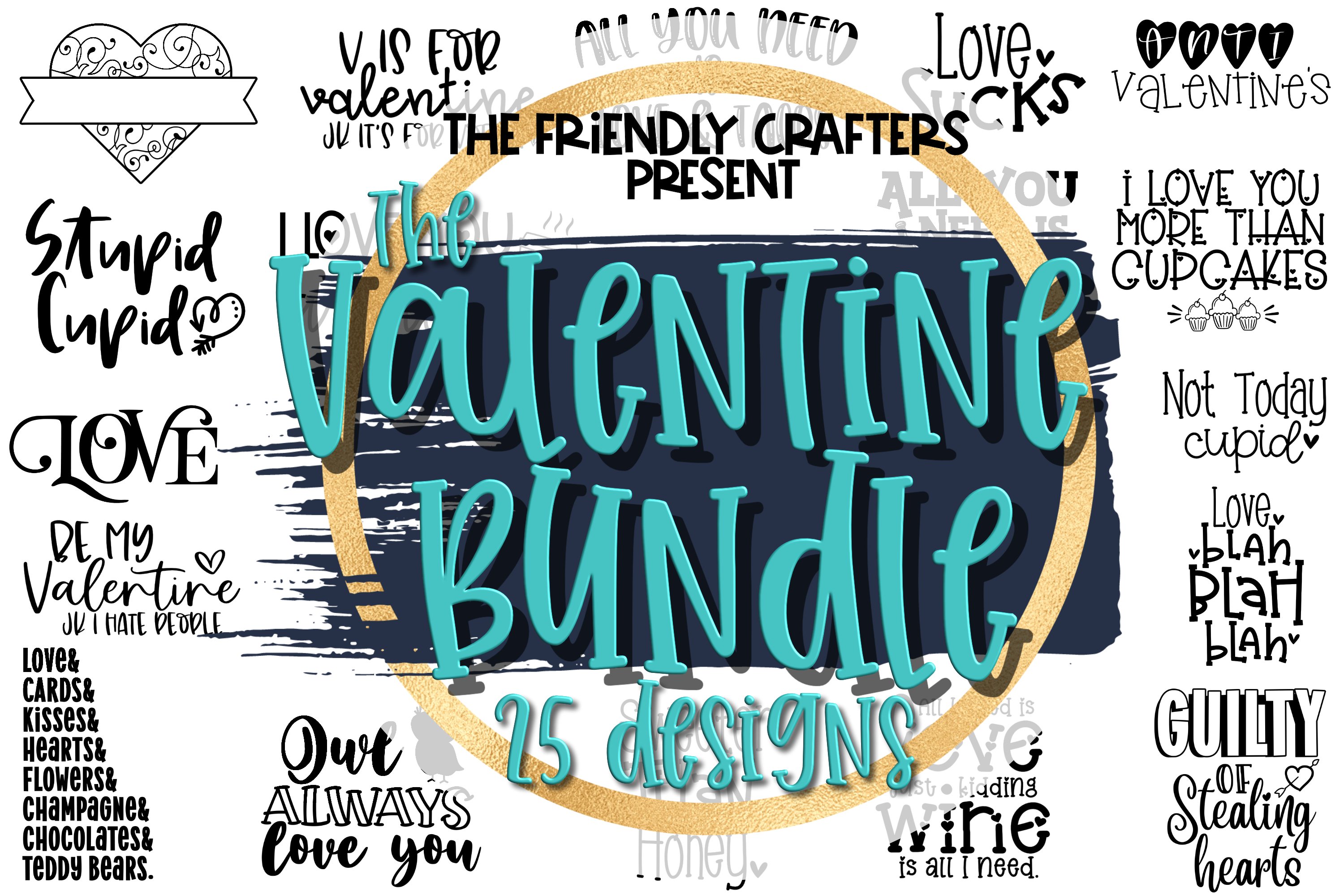 Valentines Day Bundle - 25 Designs view 2
