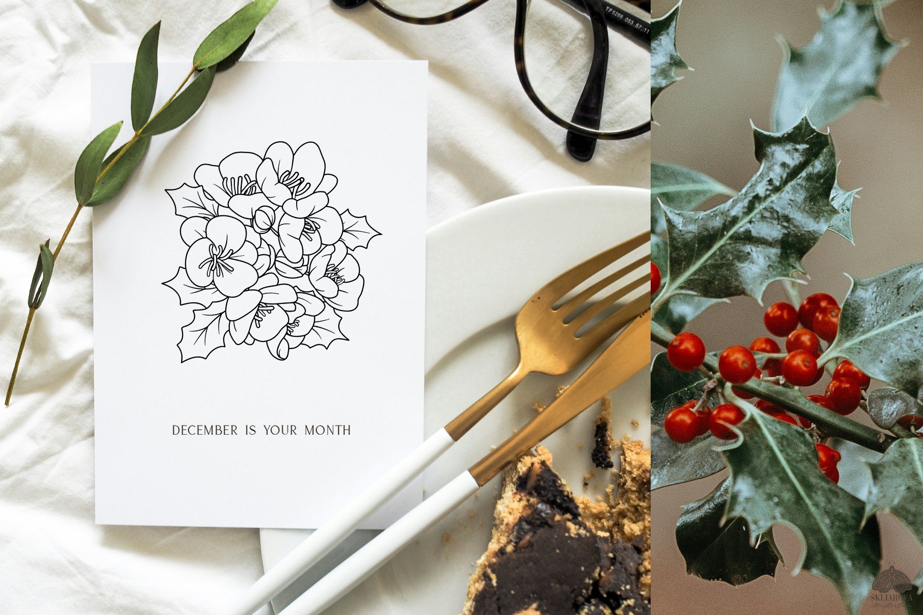 Birth Month Flower Bundle SVG PNG EPS view 3
