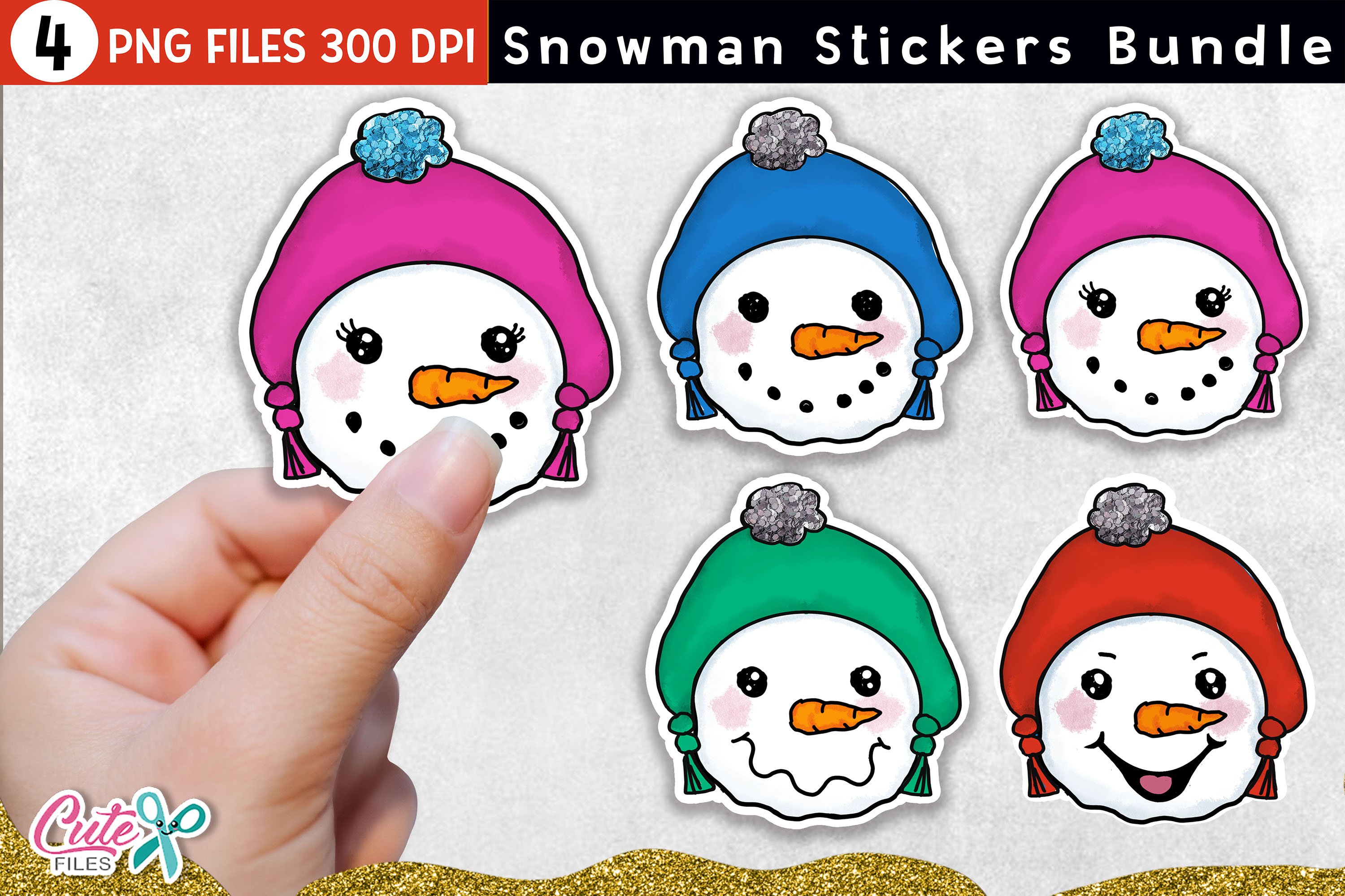 Huge Christmas Stickers bundle for print and cut stickers view 2