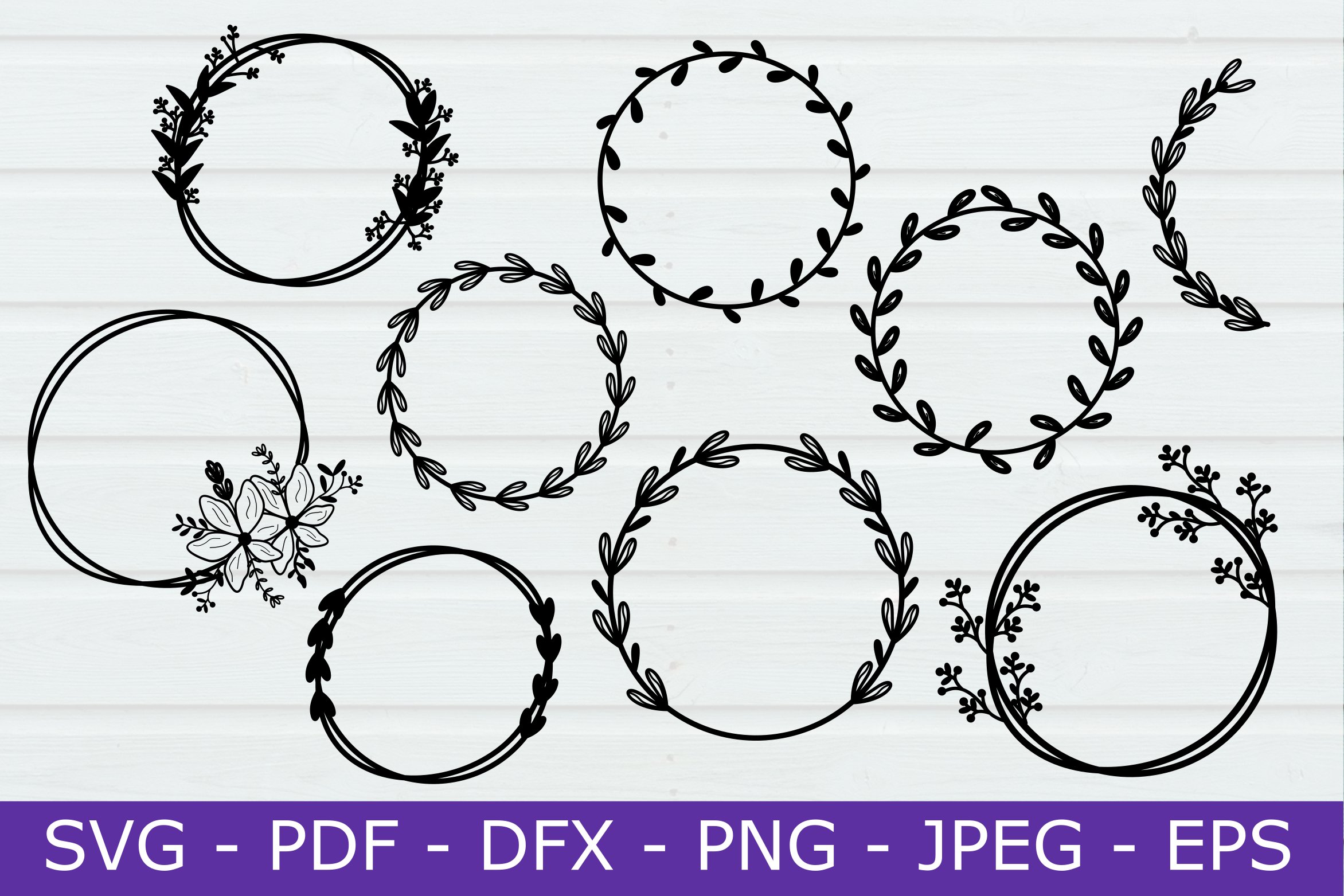 Monogram Svg, Monogram Frame Svg, Monogram Wreath Bundle