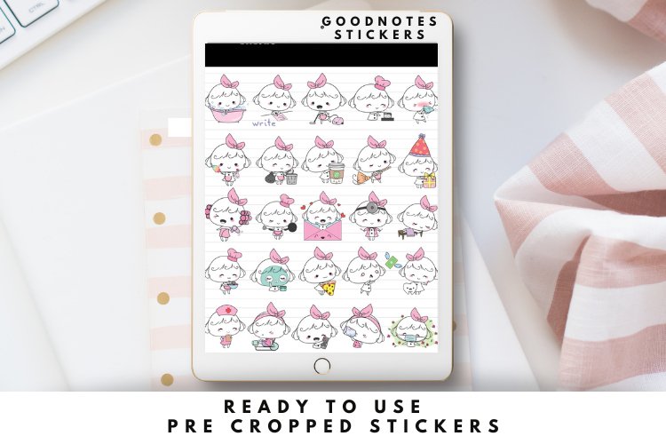 Pixie Girl Digital Planner Stickers GoodNotes view 2