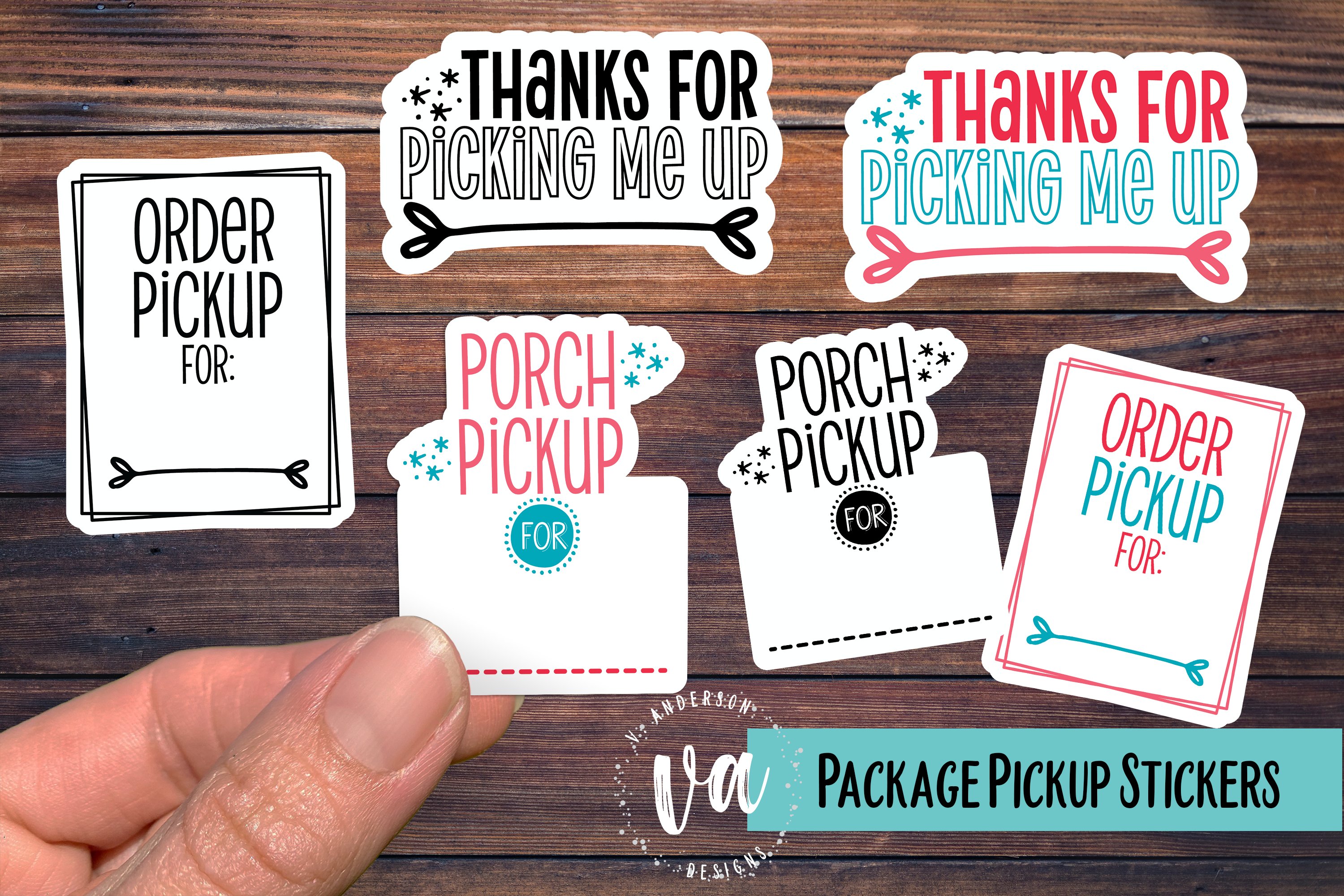 Packaging Pickup Sticker Bundle PNGs