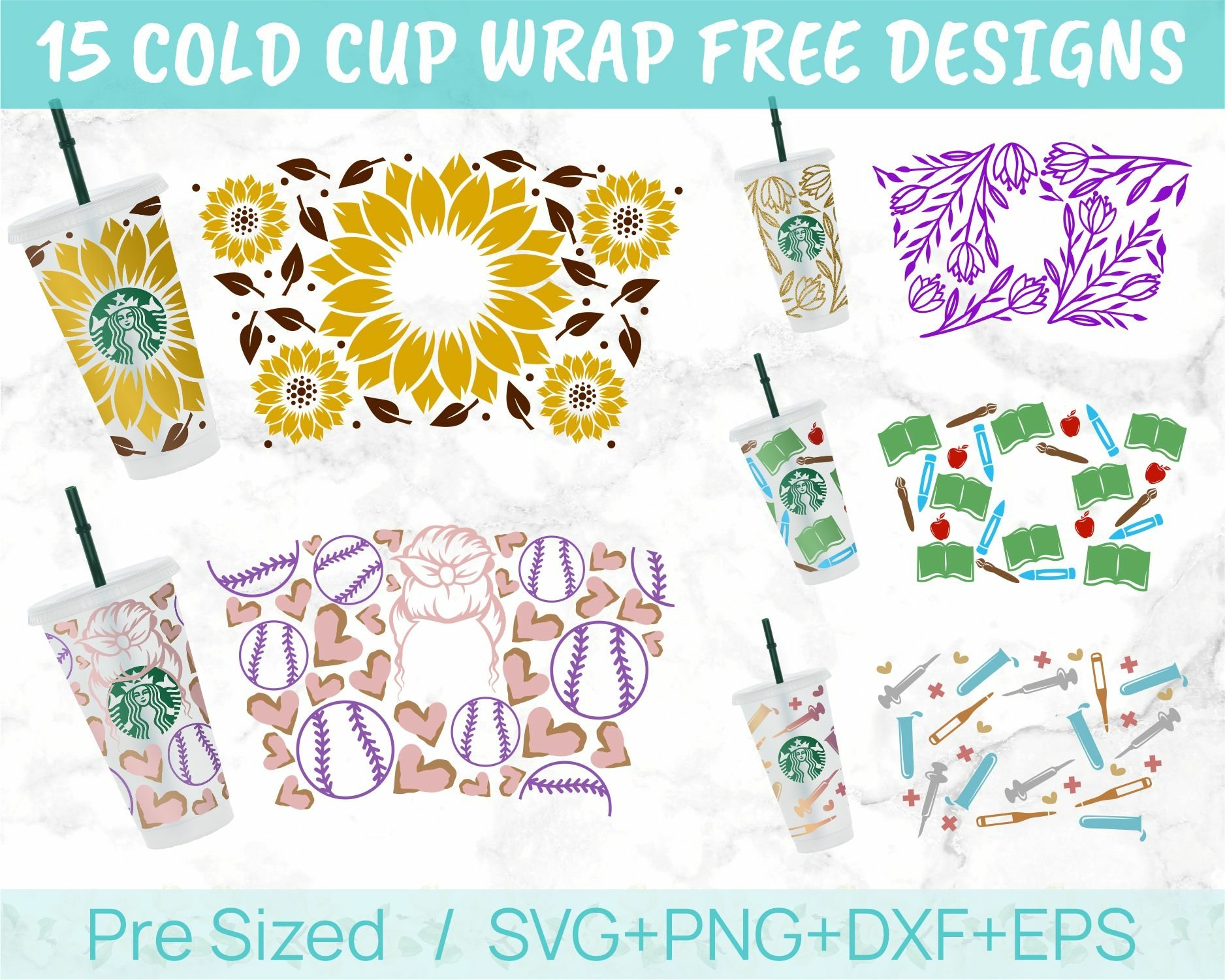 24oz Christmas Starbucks Cold Cup Svg Bundle, Reindeer view 3
