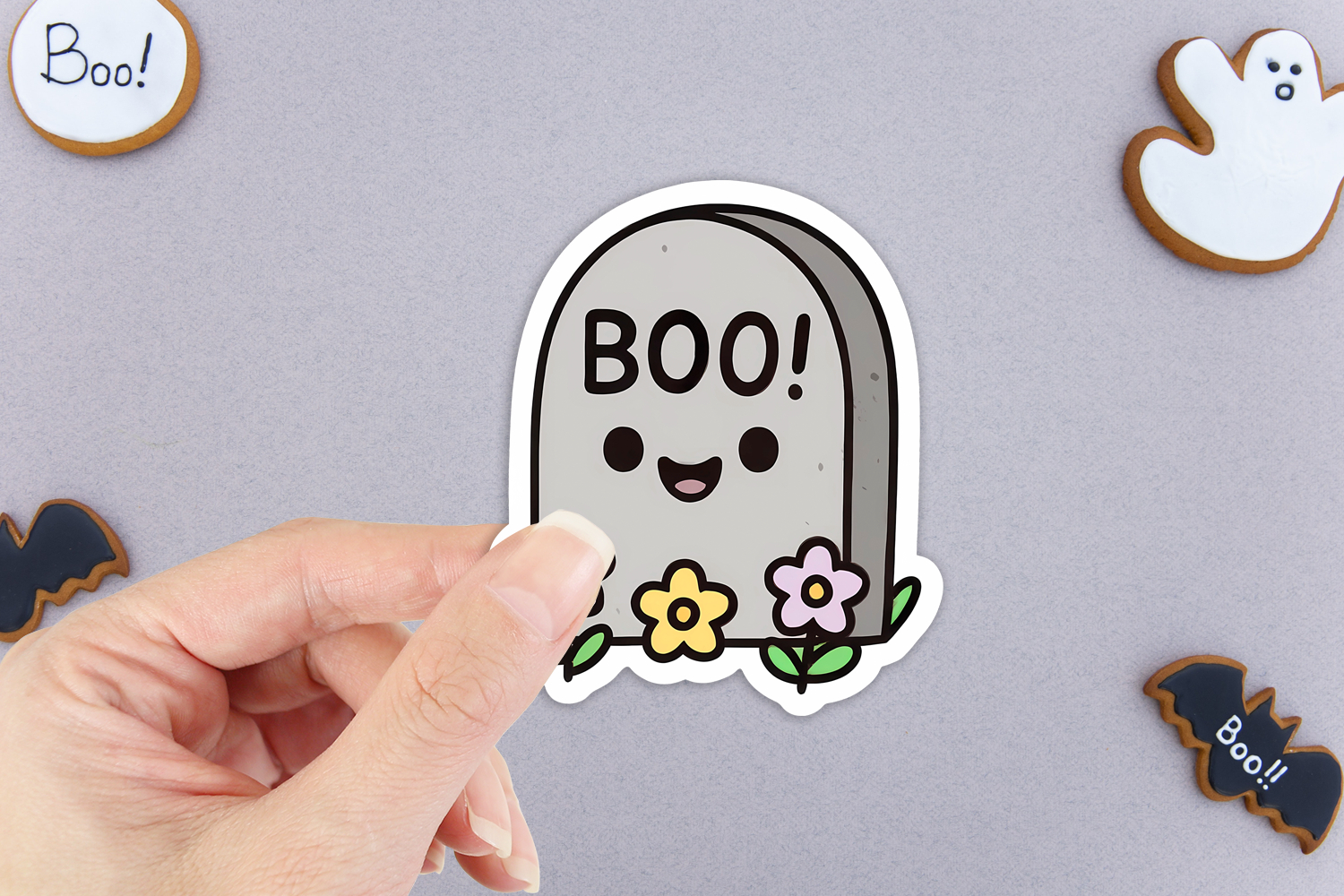 Cute Halloween Stickers Bundle | 22 Printable Stickers view 3
