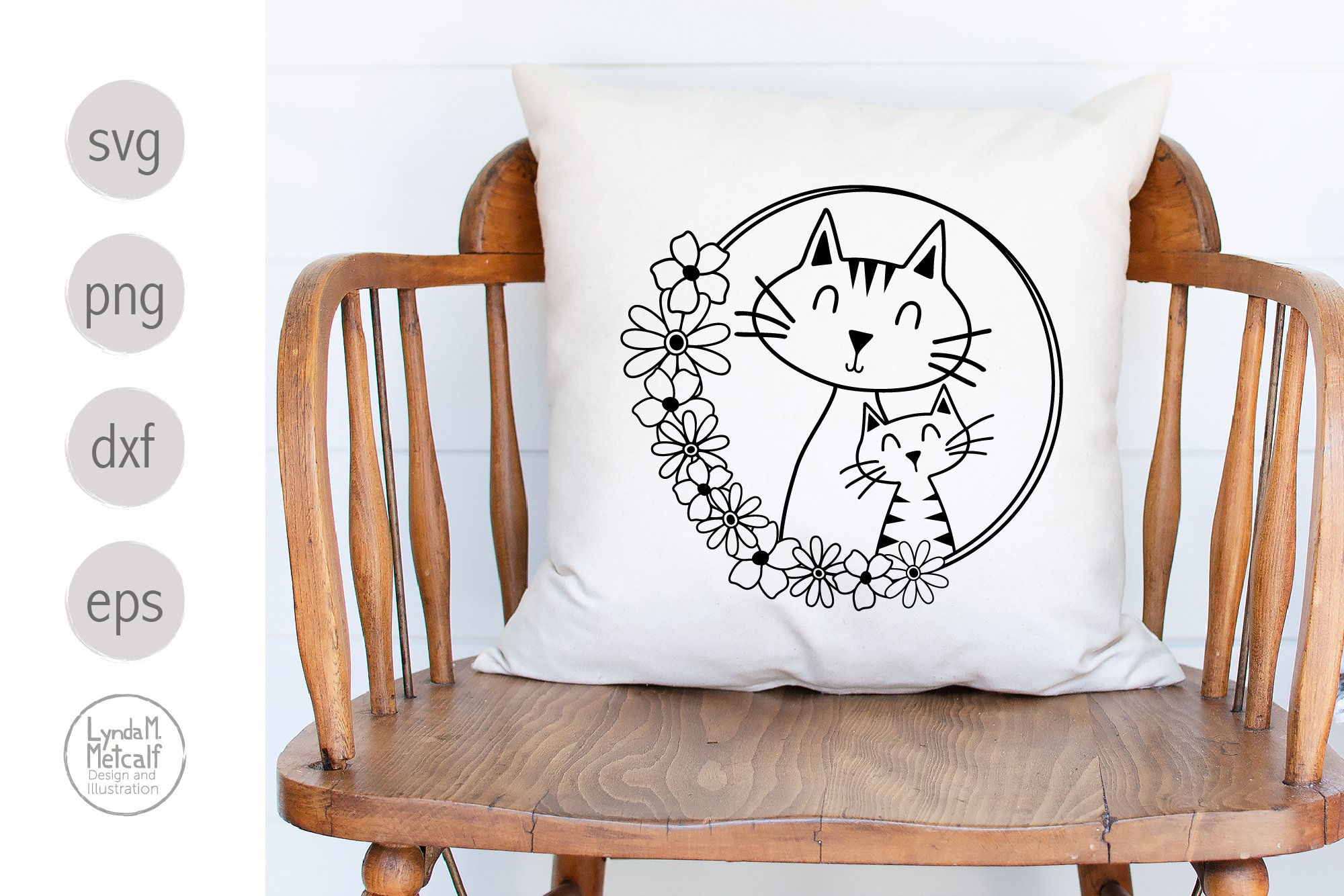 Cat Svg Bundle, Cute Kitty Png Bundle, Cats Svg Cut File view 3