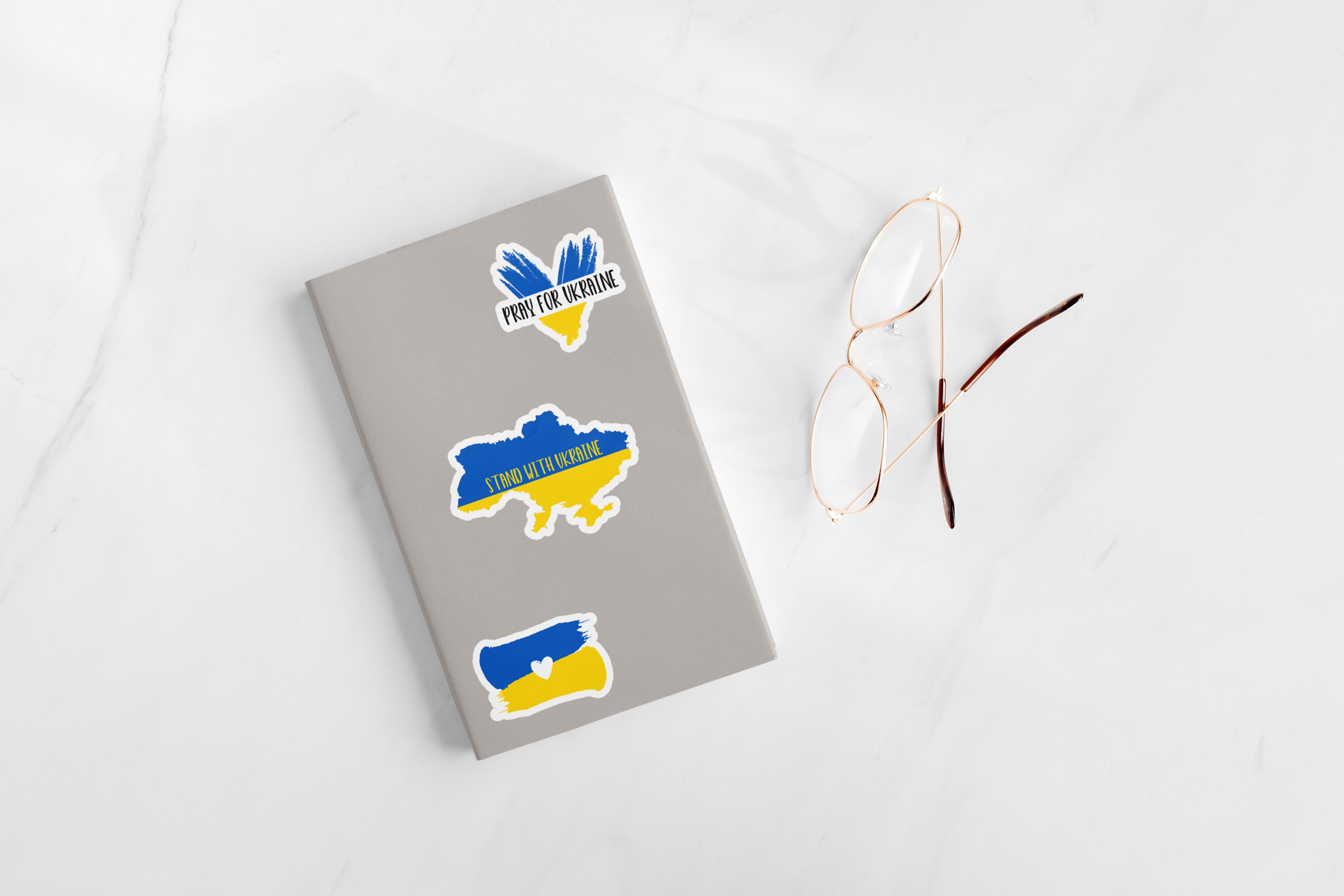 Ukraine sticker bundle PNG. I stand with Ukraine. view 3