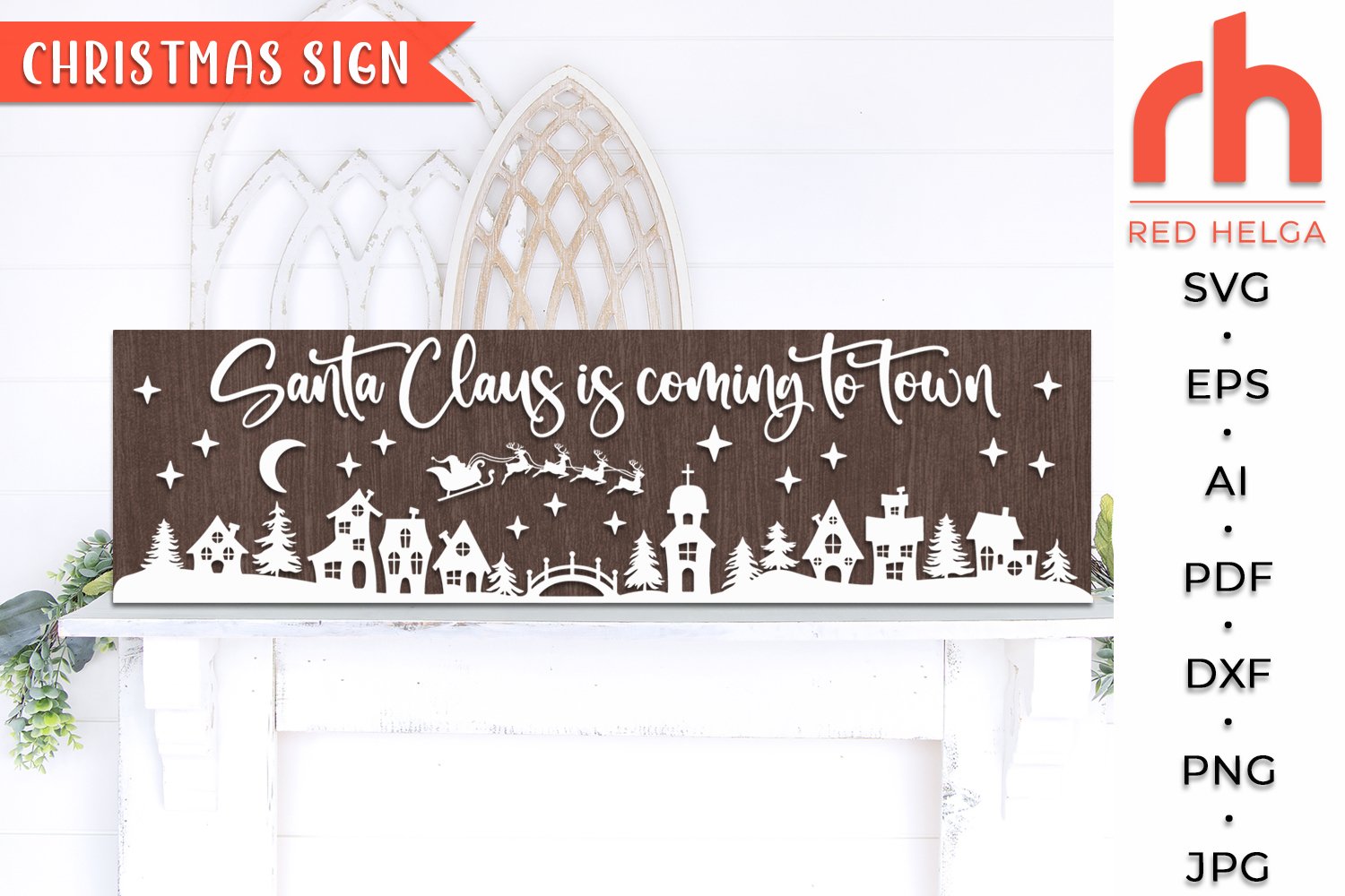 Horizontal Signs SVG - Christmas Boards Cut Files view 3