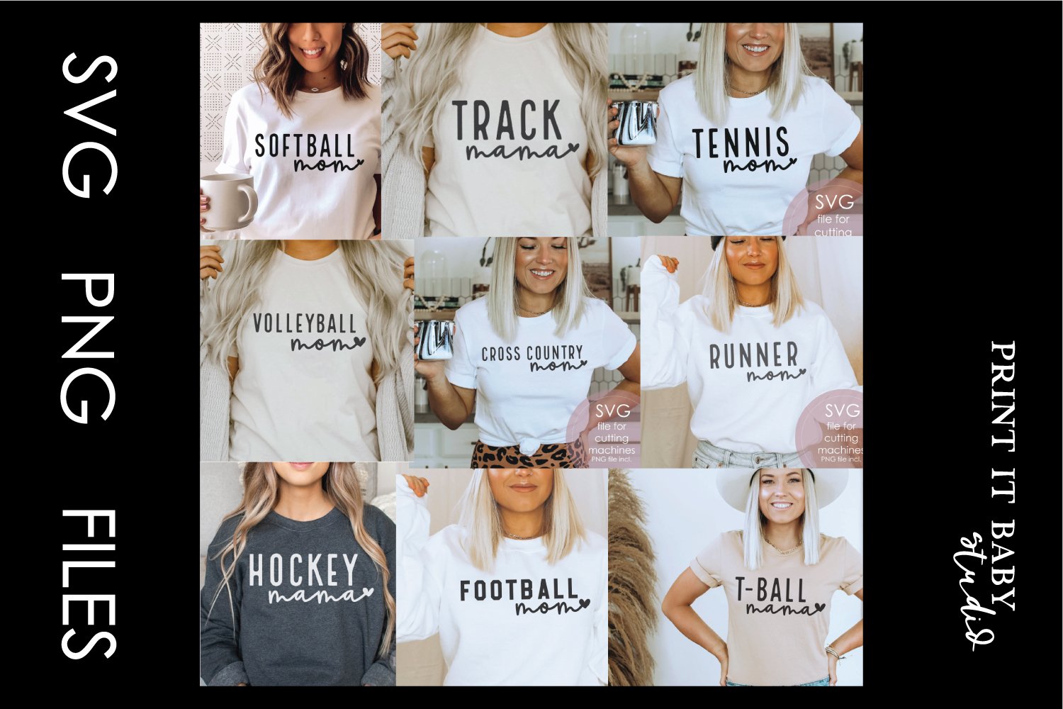 Sports Mom Bundle - 27 Designs SVG PNG Bundle view 2