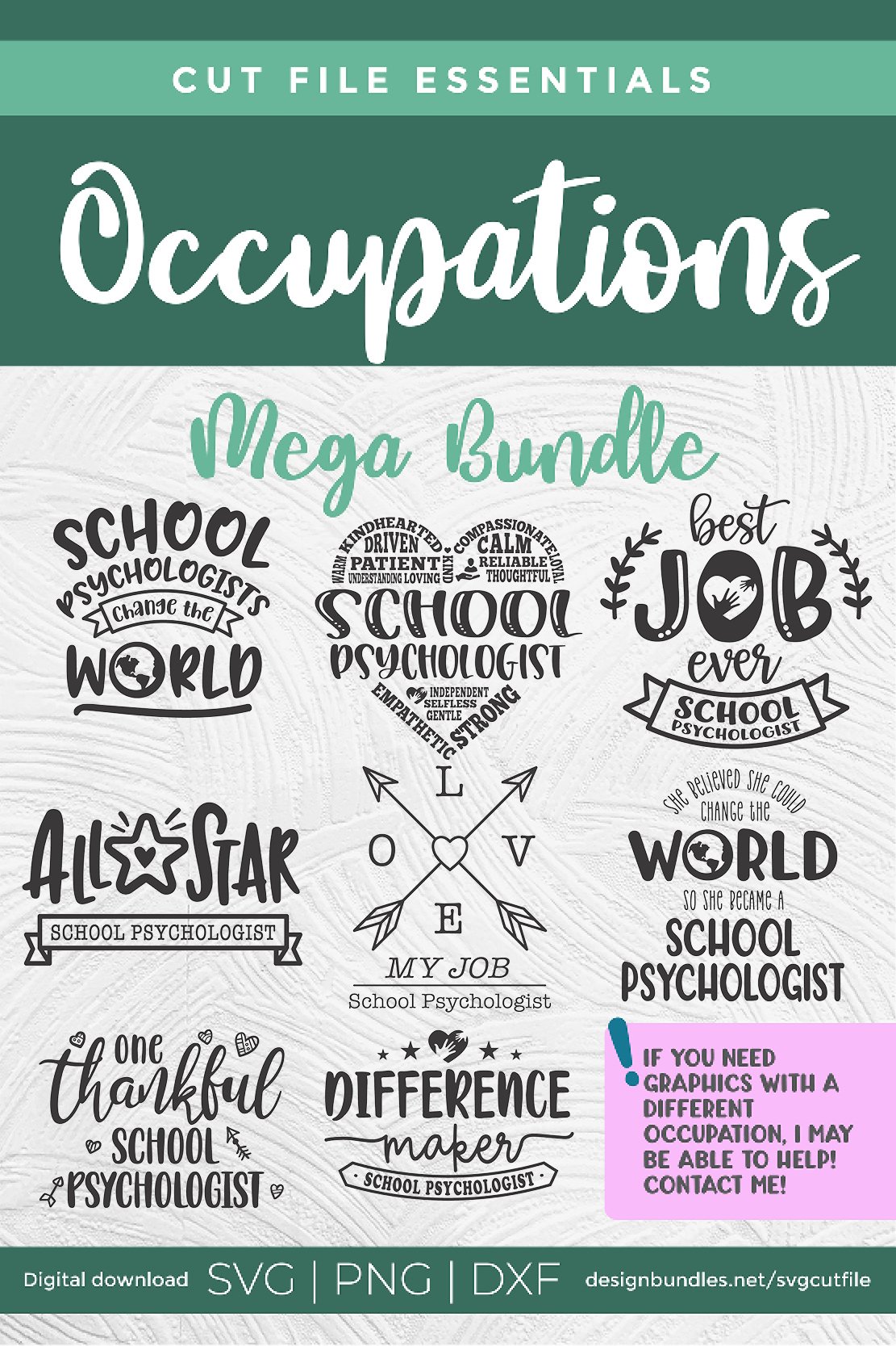 School Psychologist svg, School Psychology svg bundle view 3