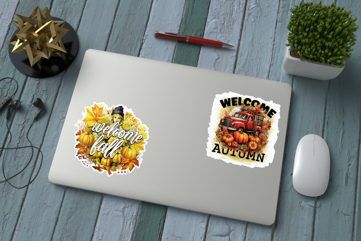 Fall Sticker Bundle, Autumn Sticker Bundle, Fall Stickers view 2